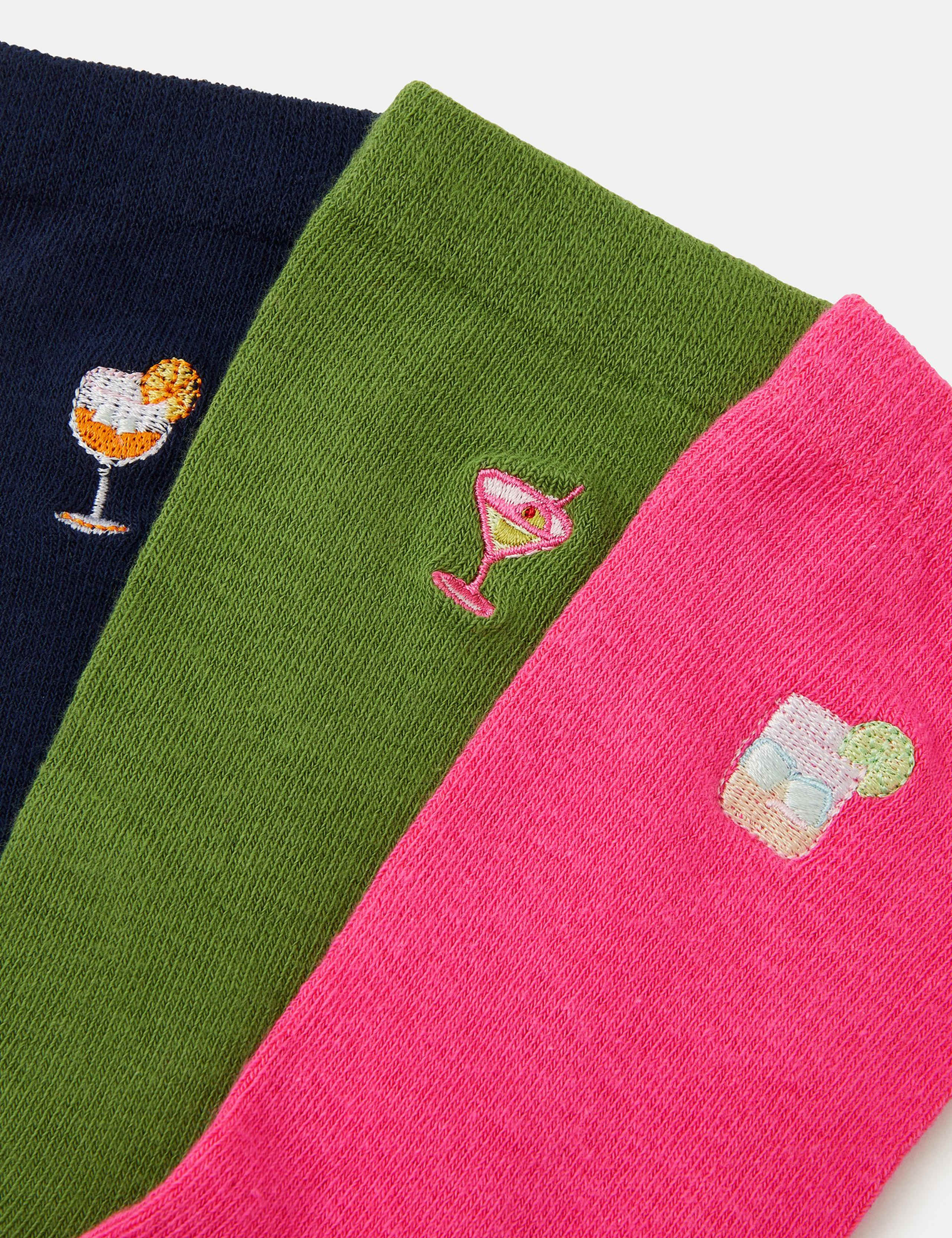 3pk Cotton Rich Cocktail Socks in a Box 2 of 4