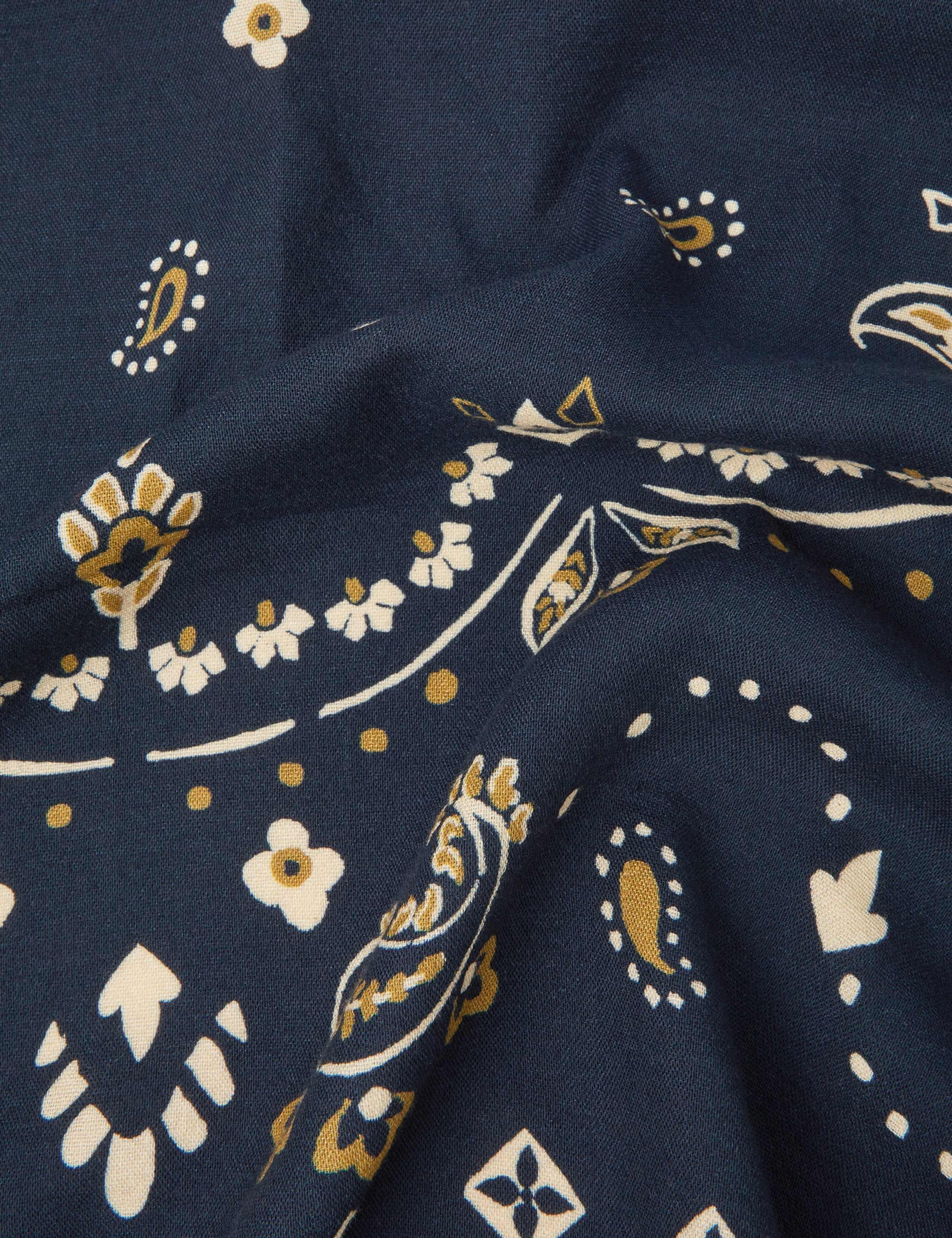 Cotton Rich Floral Large Scarf 2 of 2
