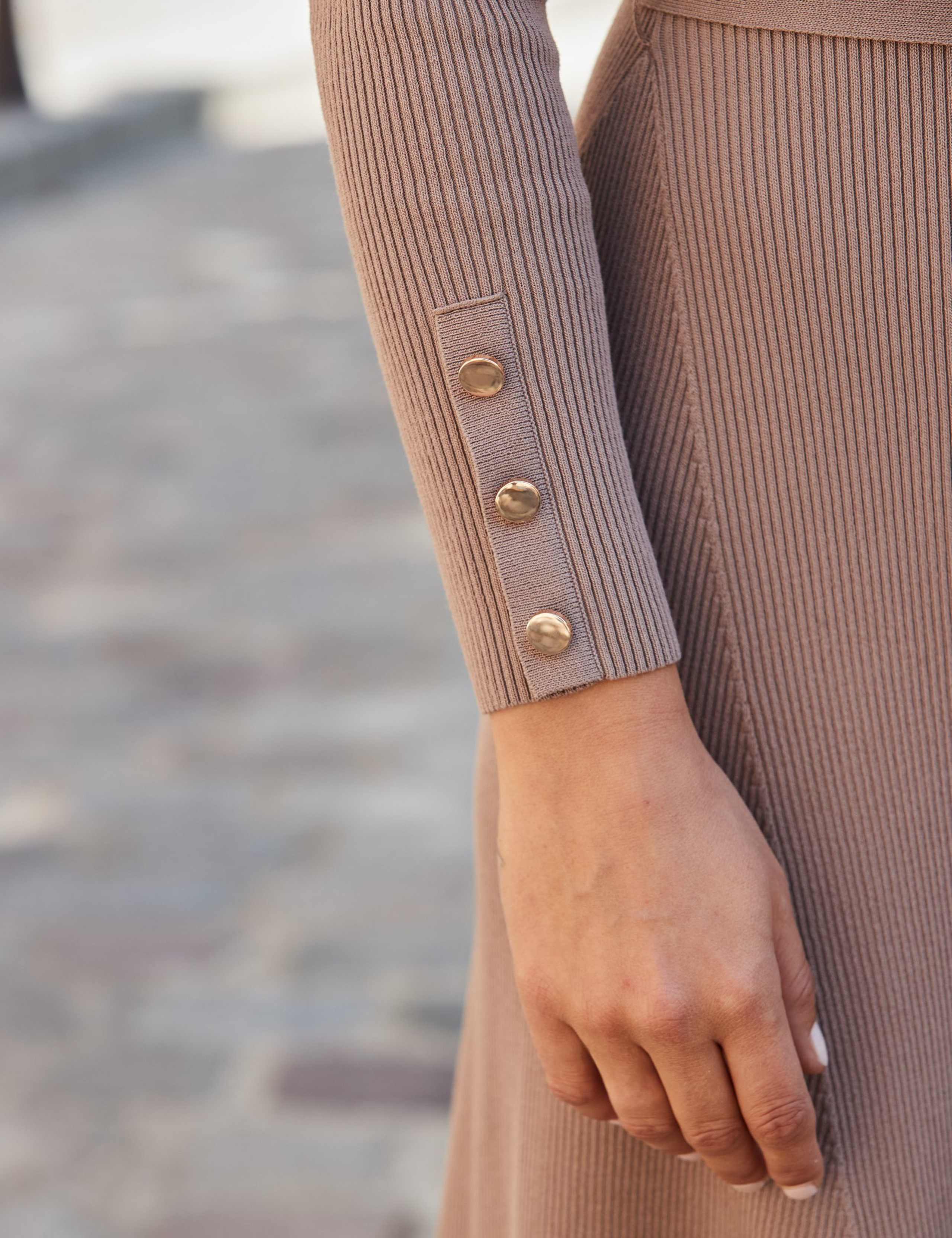 Ribbed Midi Skater Dress 9 of 9