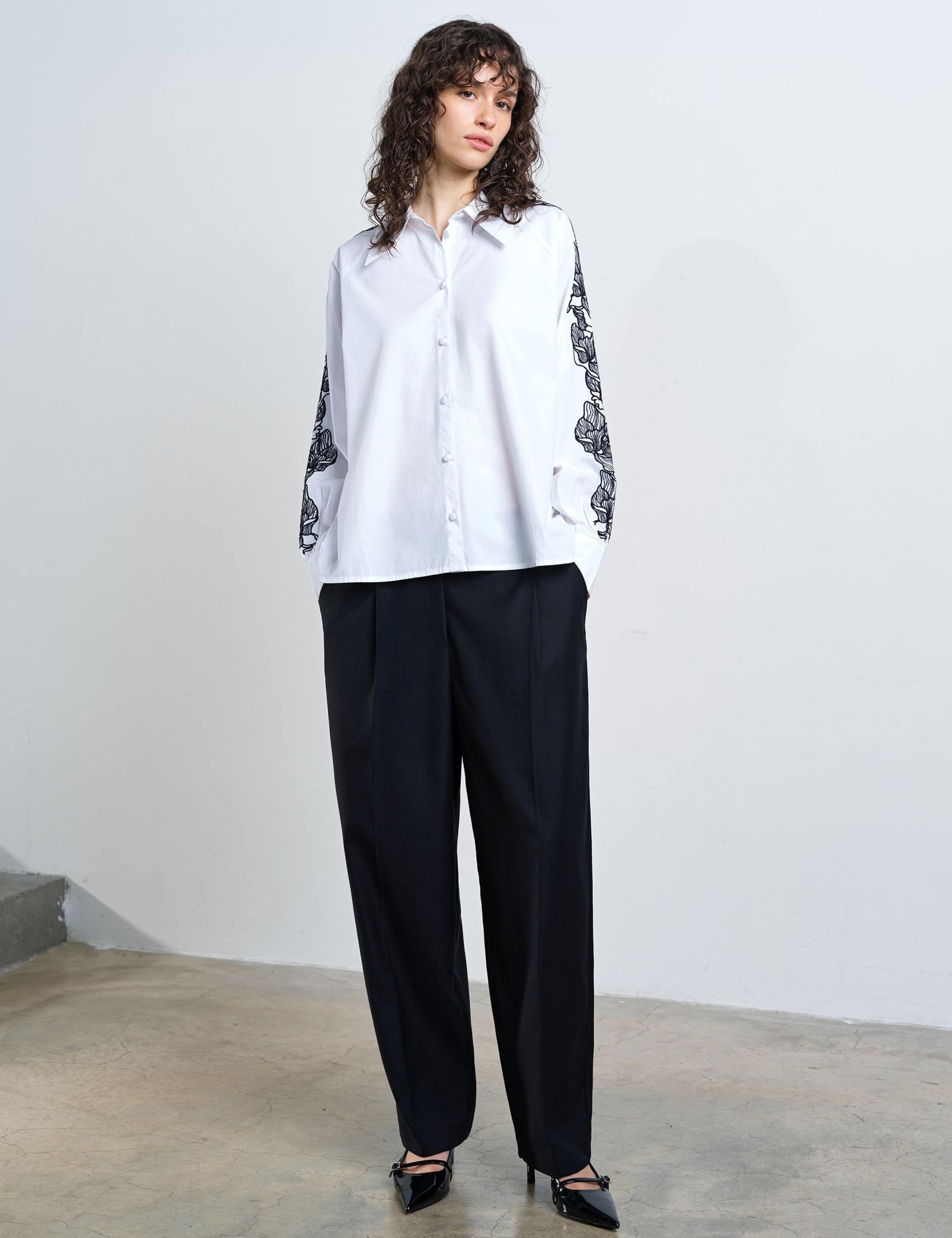 Pure Cotton Embroidered Collared Shirt 3 of 7