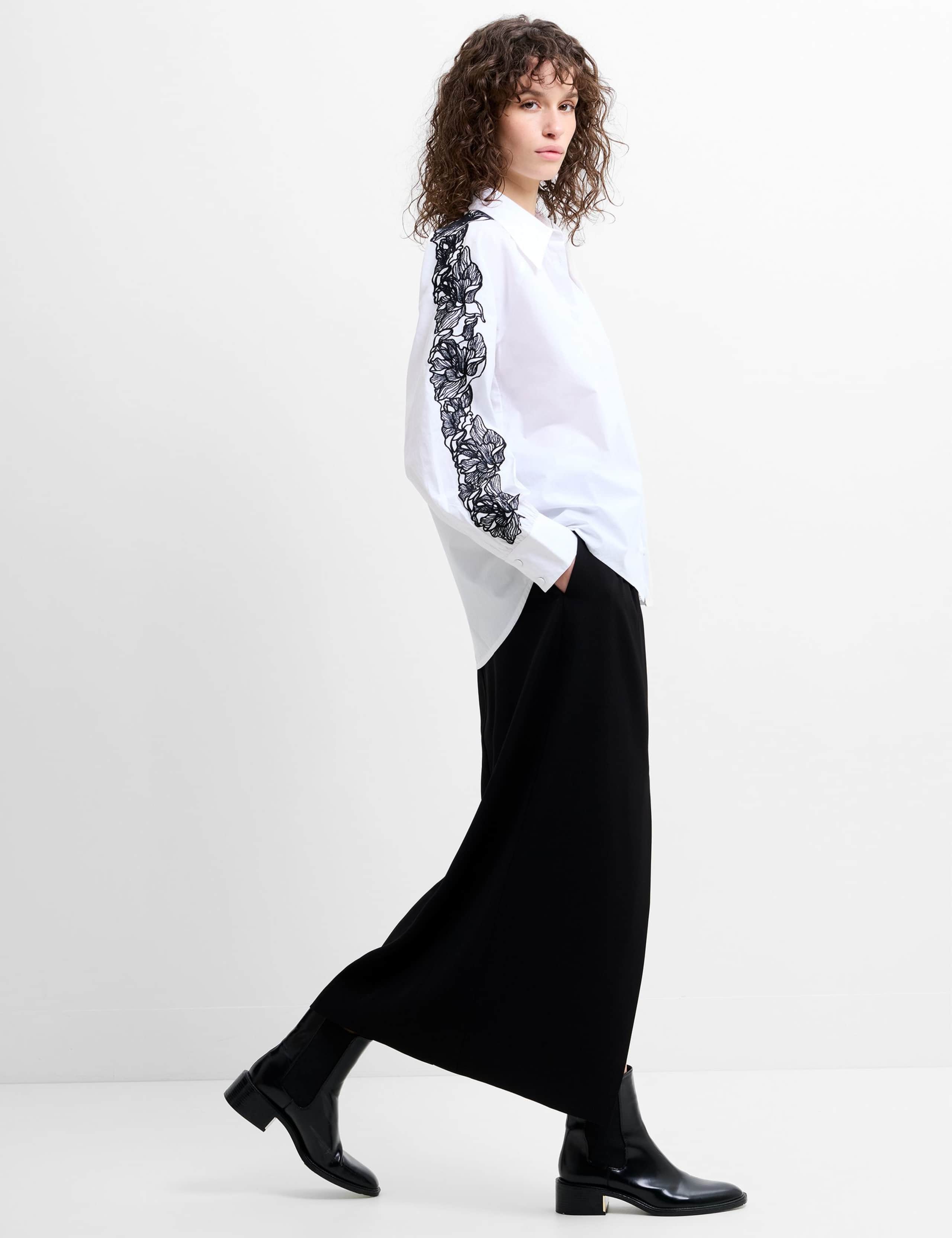 Pure Cotton Embroidered Collared Shirt 4 of 7