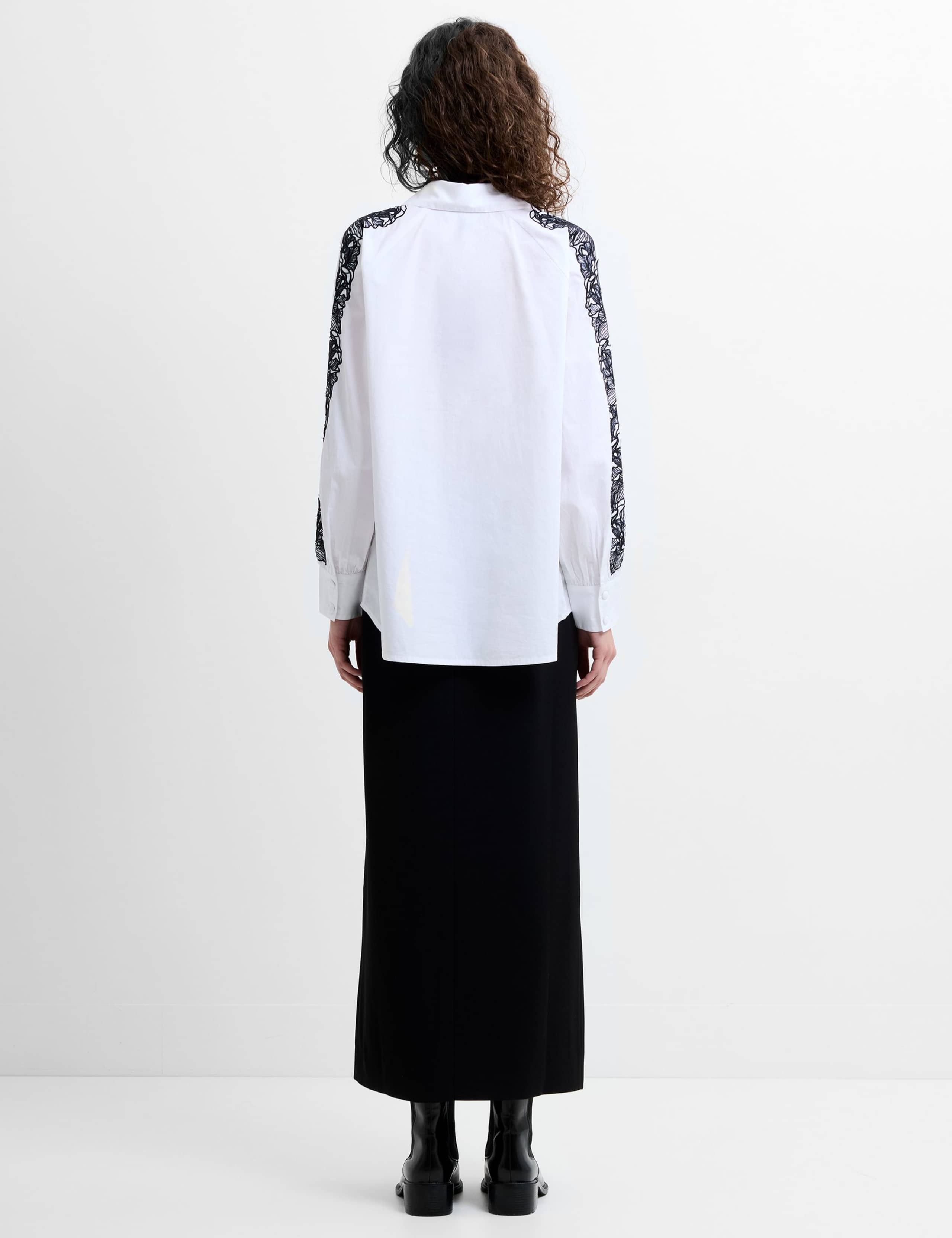 Pure Cotton Embroidered Collared Shirt 5 of 7