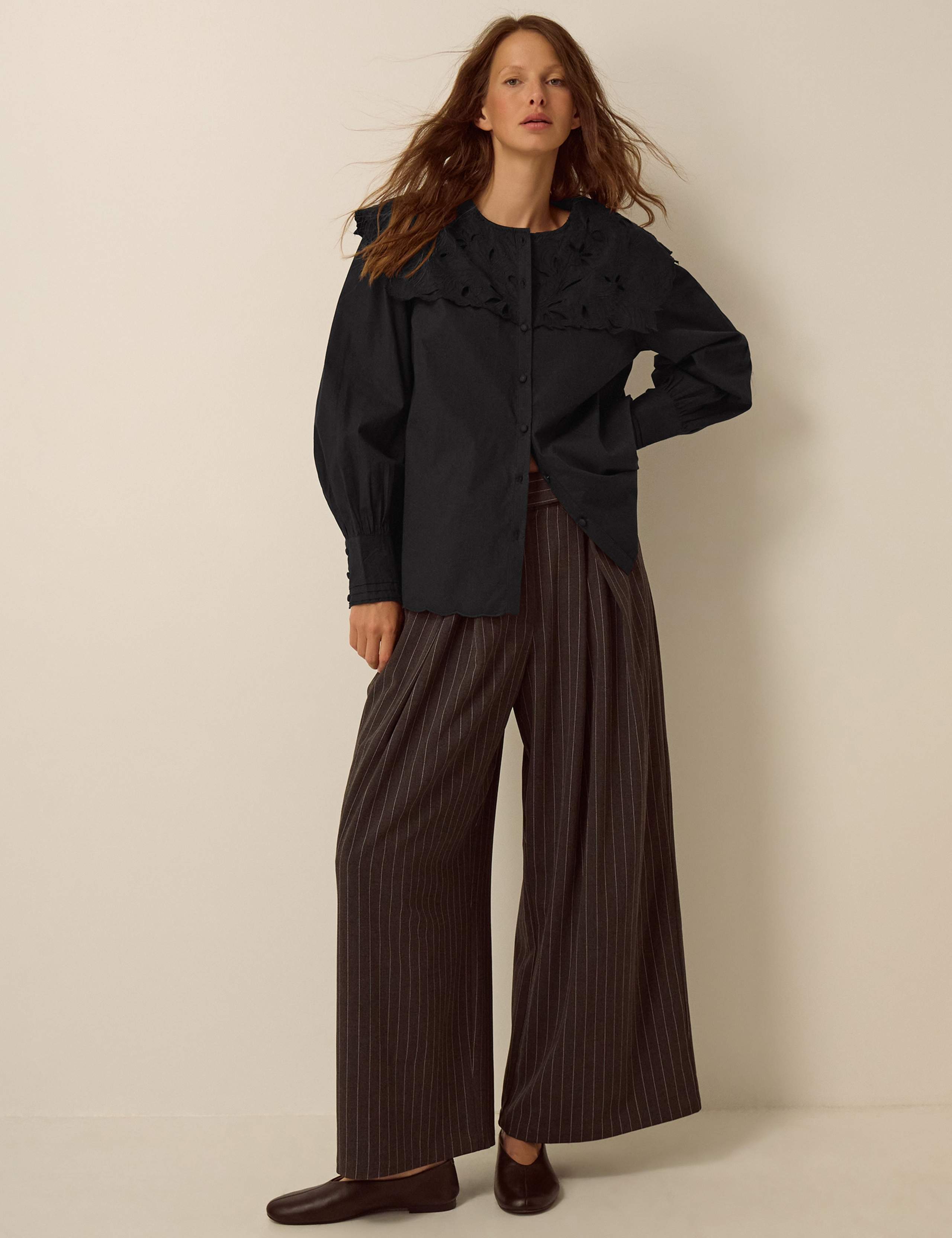 Pure Cotton Embroidered Collared Shirt 2 of 4