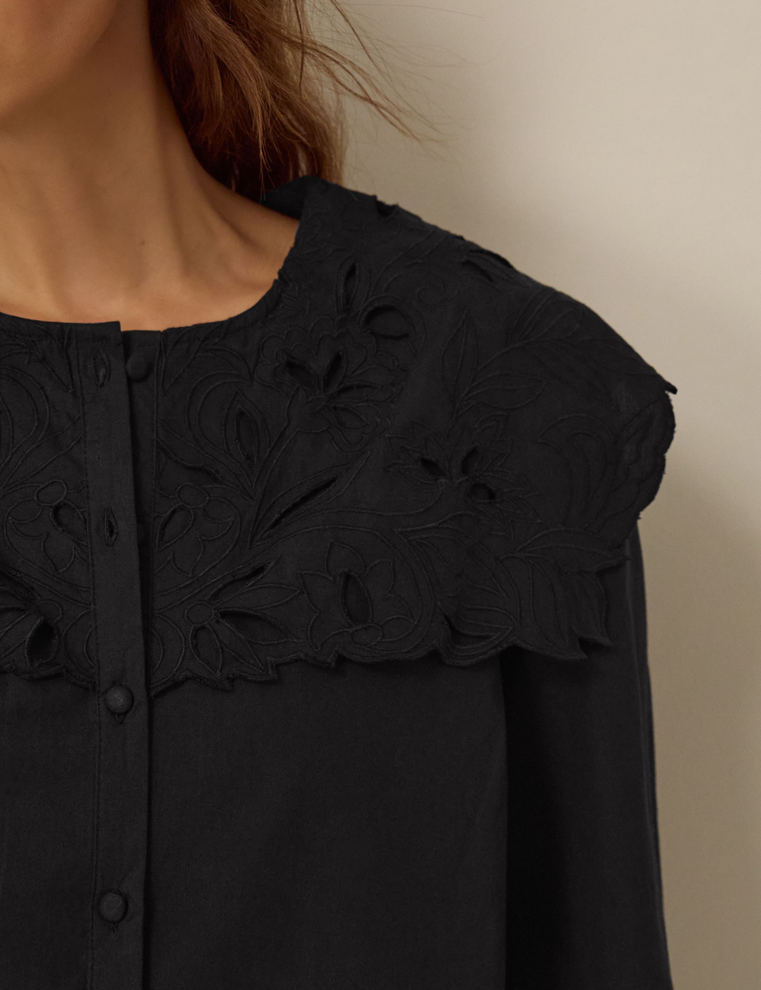 Pure Cotton Embroidered Collared Shirt 3 of 4