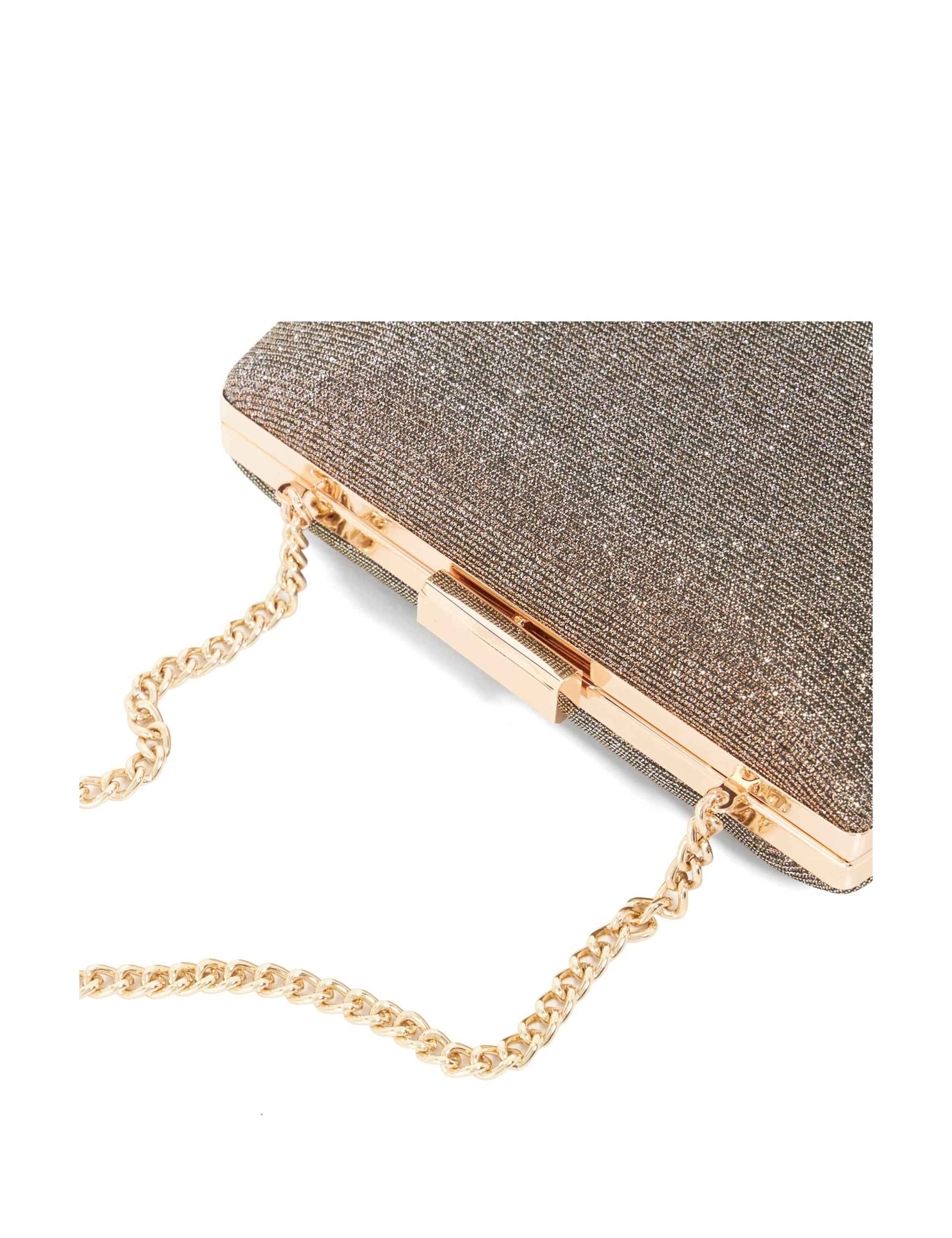 Metallic Angled Clutch Bag 3 of 6