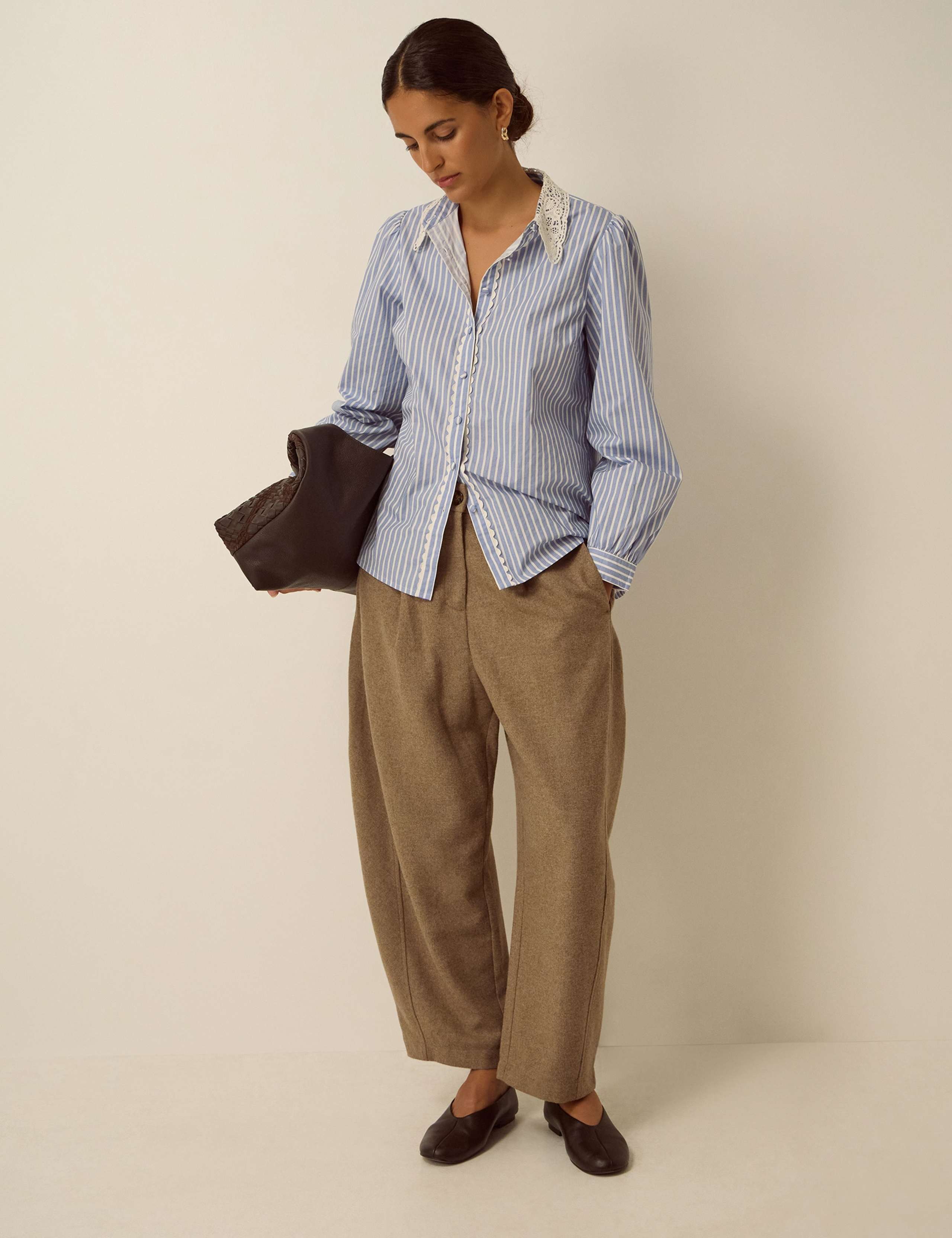 Pure Cotton Striped Collared Shirt 2 of 5