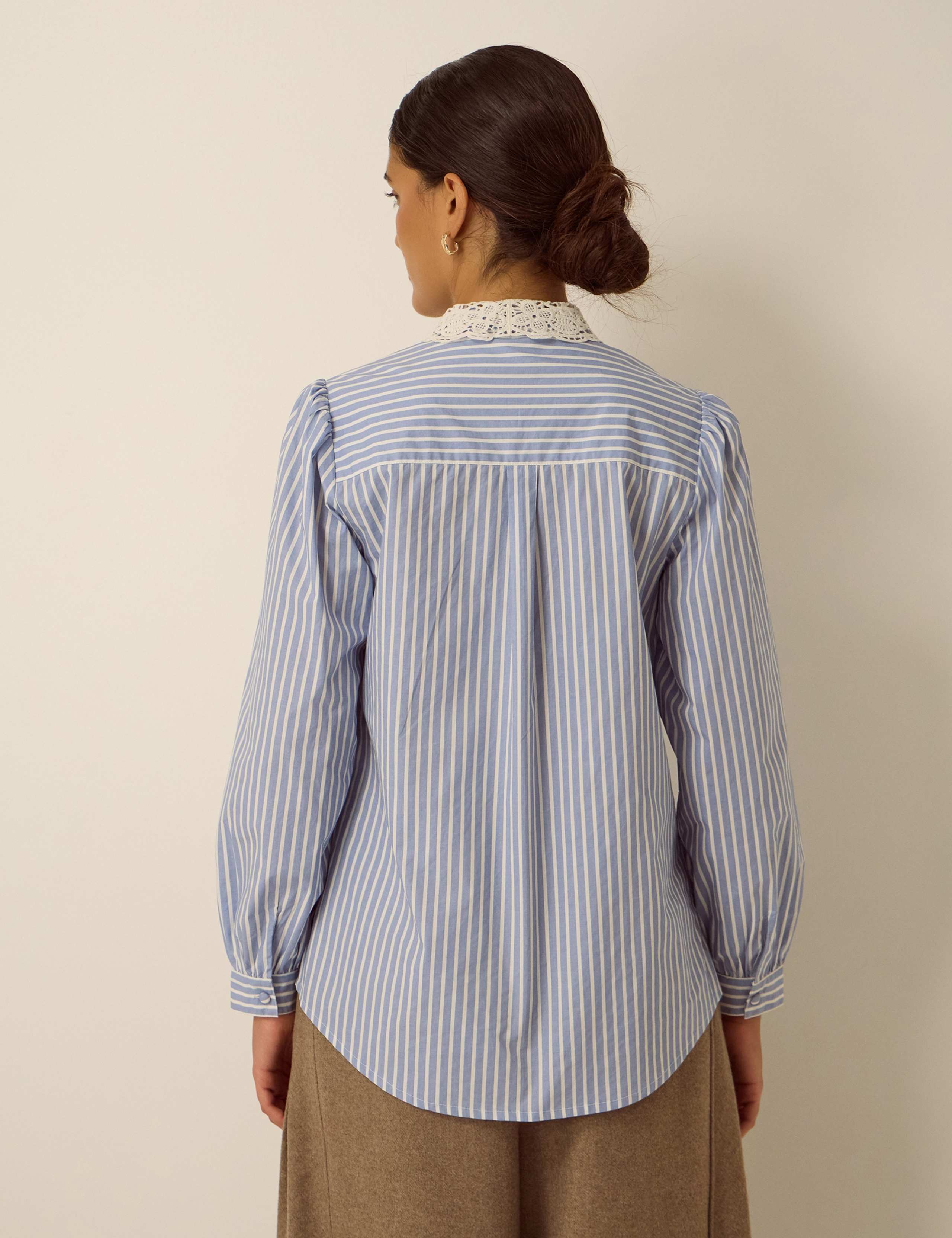 Pure Cotton Striped Collared Shirt 5 of 5