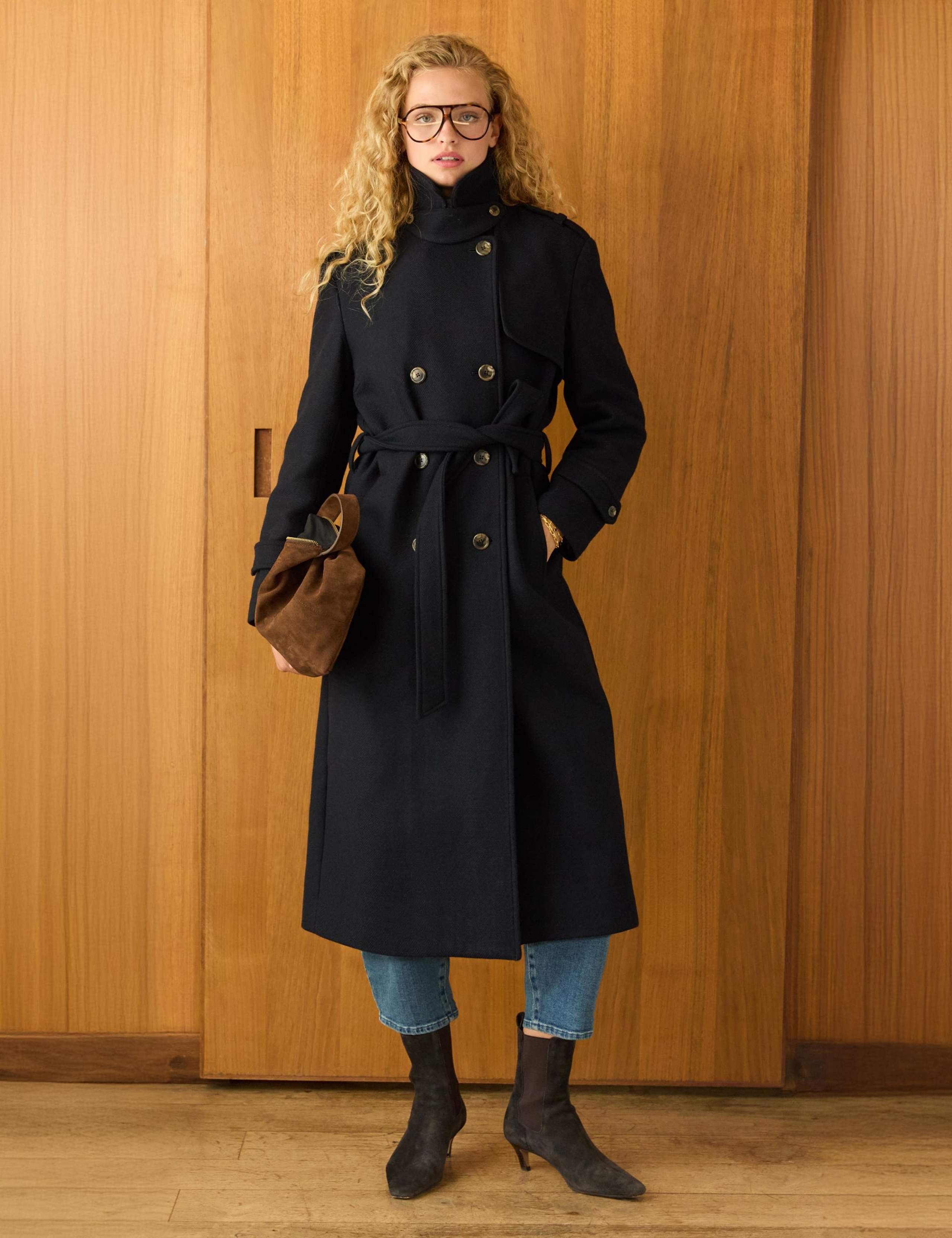 Wool Rich Longline Trench Coat 5 of 6