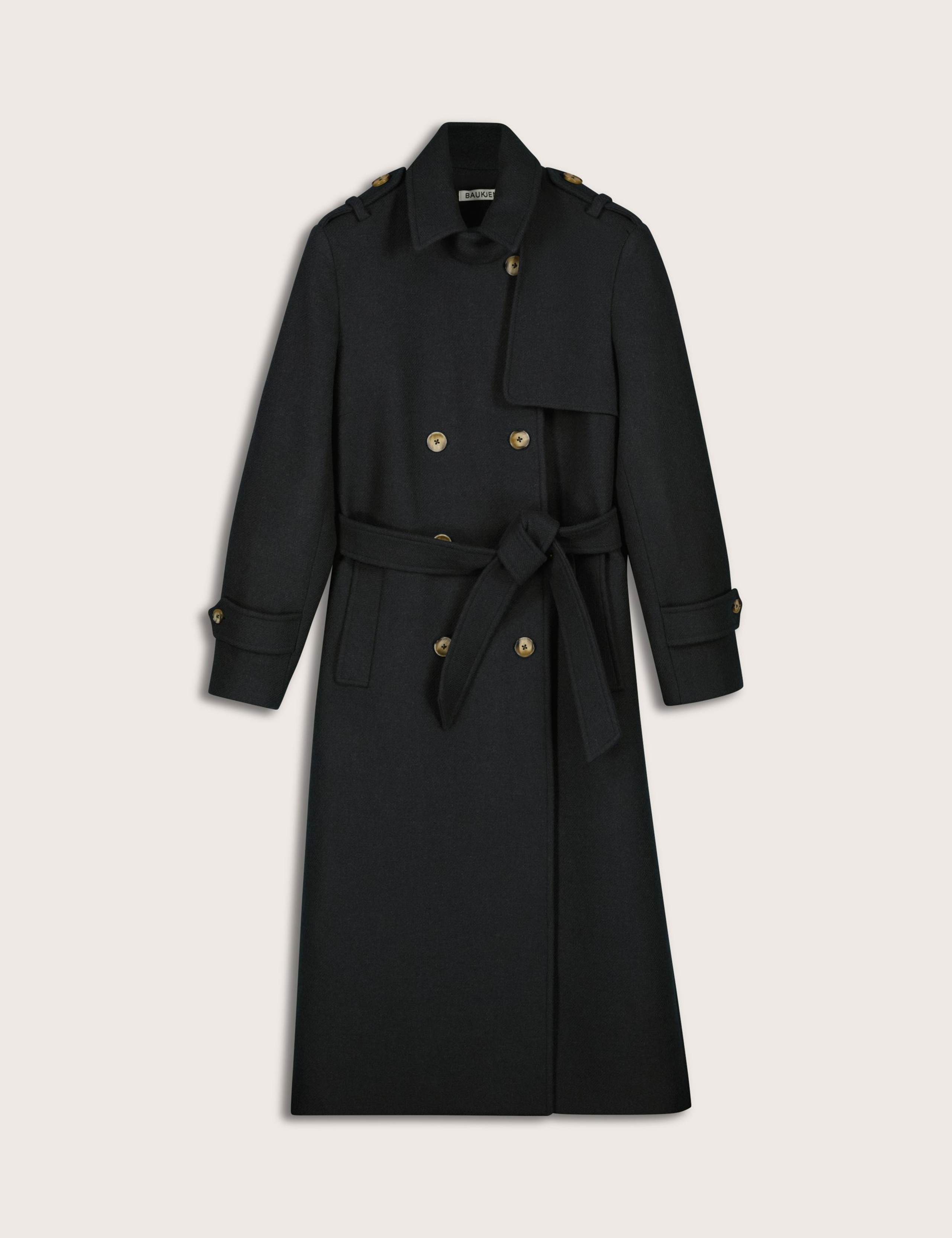 Wool Rich Longline Trench Coat 2 of 6