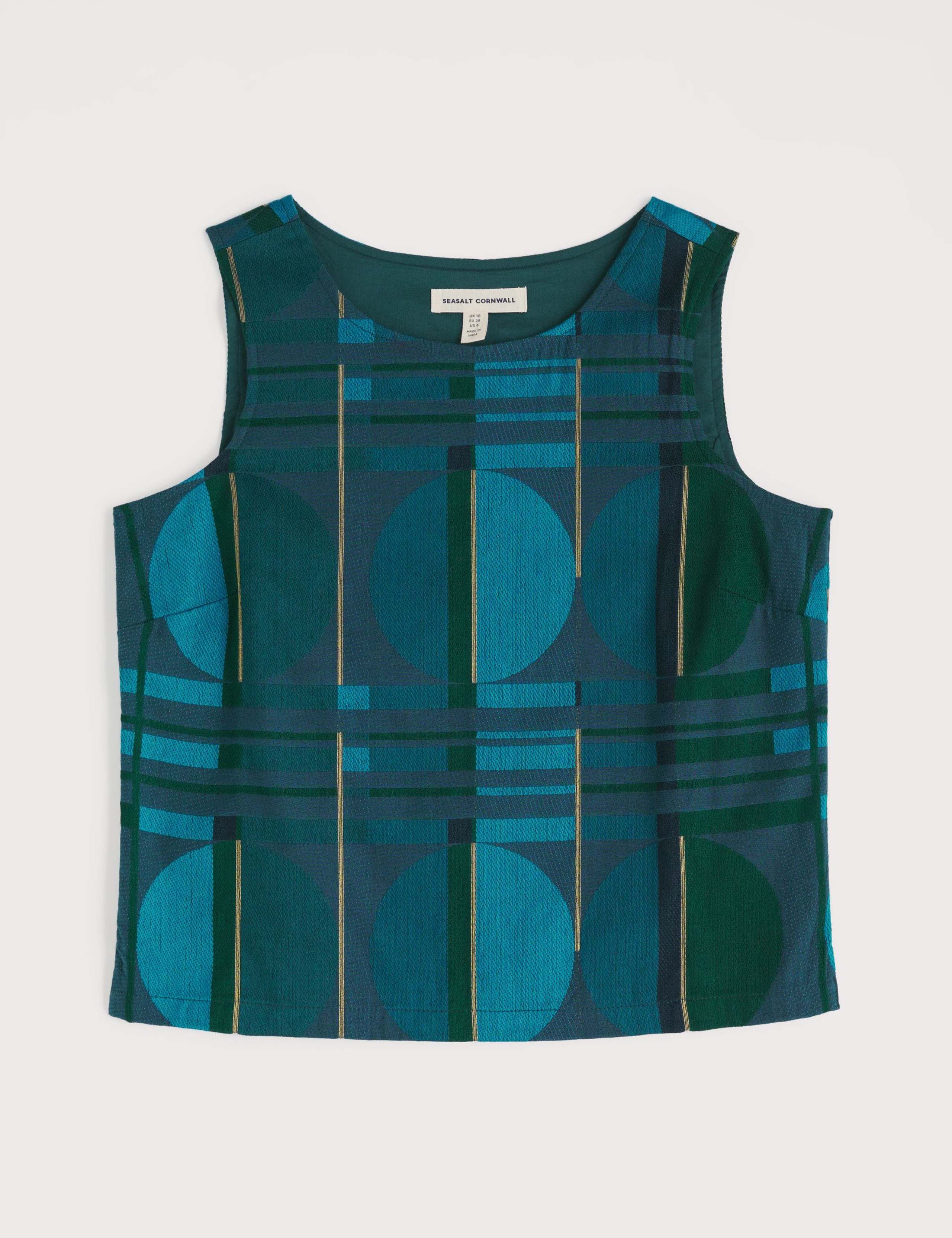 Cotton Blend Geometric Top 2 of 5