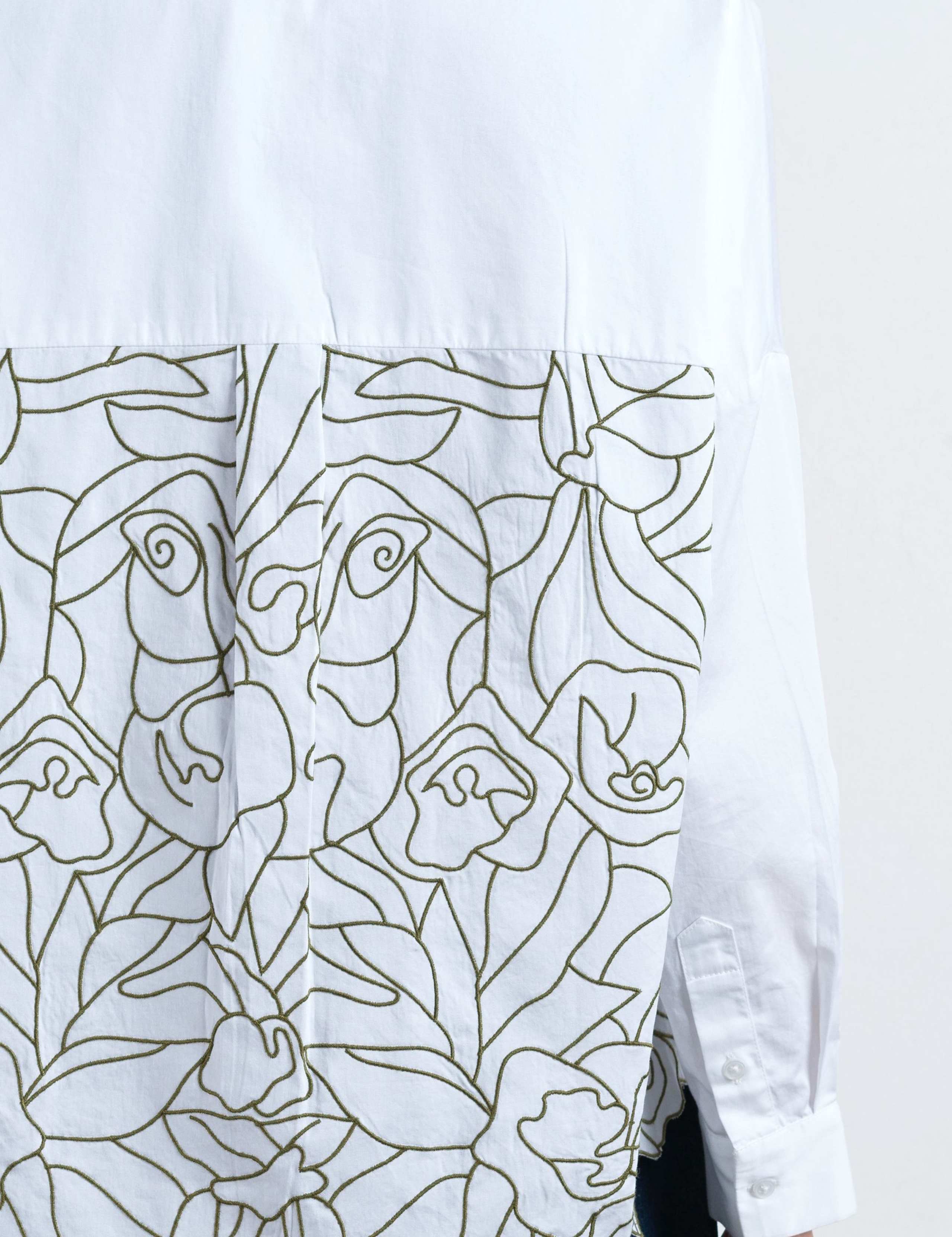 Pure Cotton Embroidered Cut Out Back Shirt 6 of 6