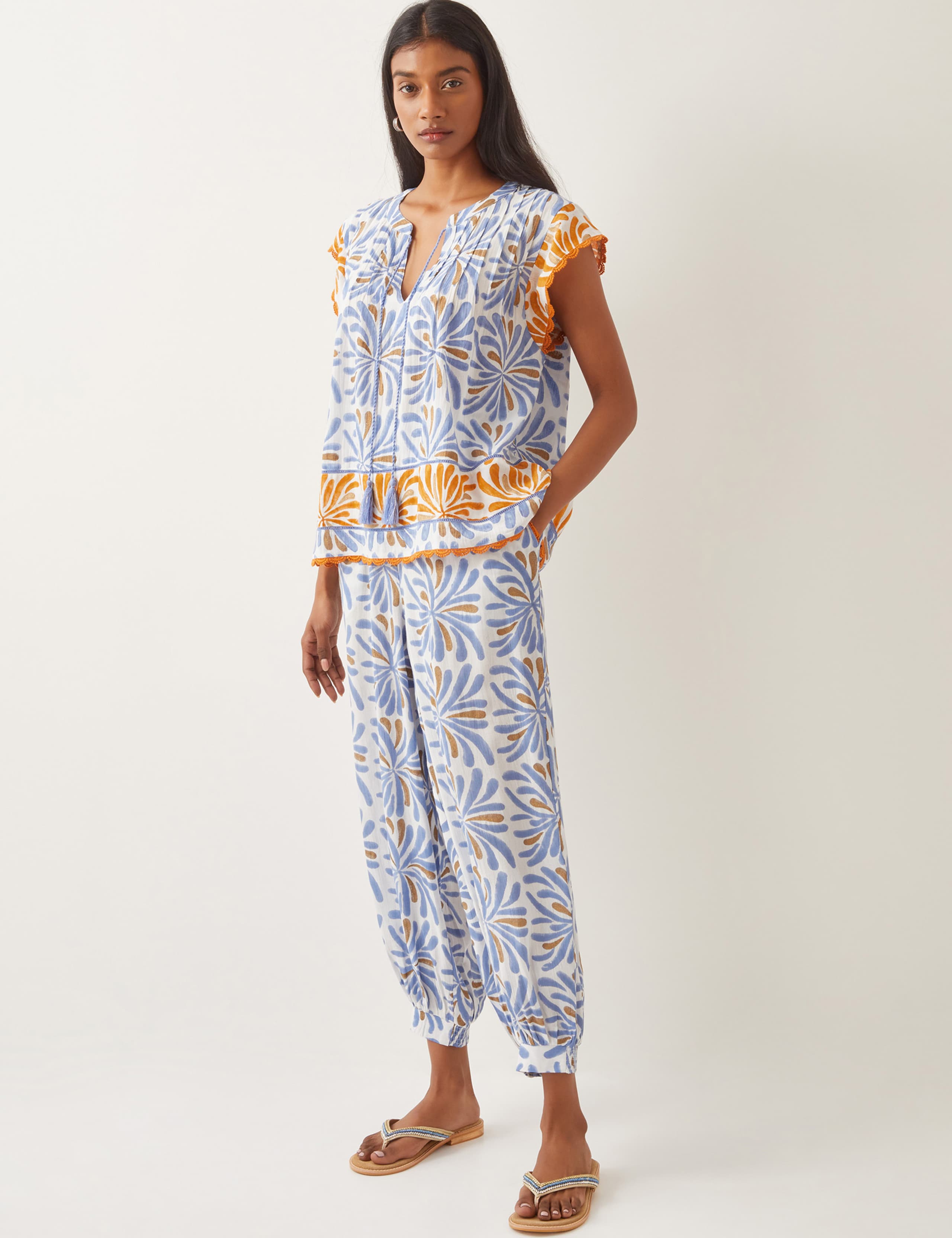 Printed V-Neck Top 2 of 5