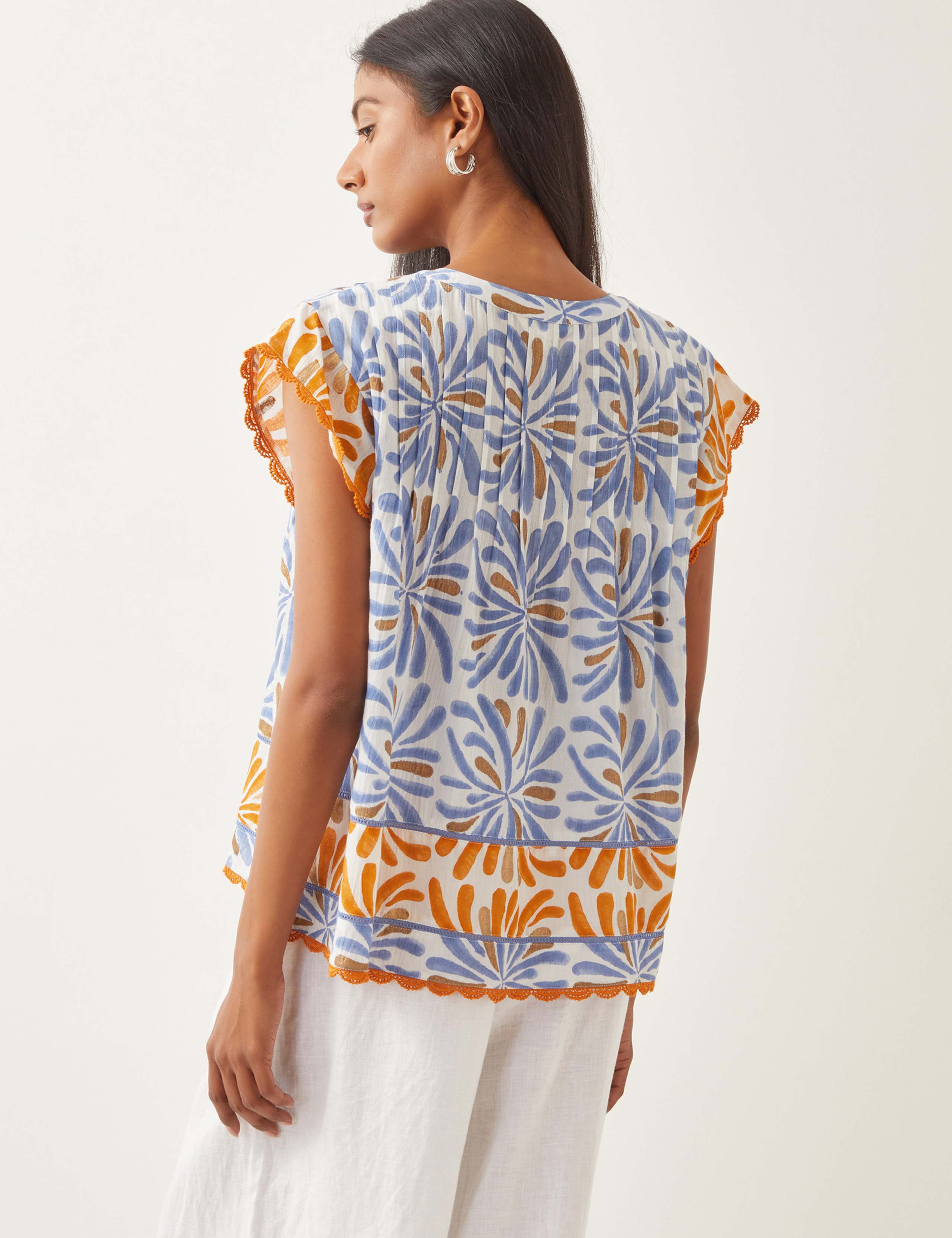 Printed V-Neck Top 5 of 5