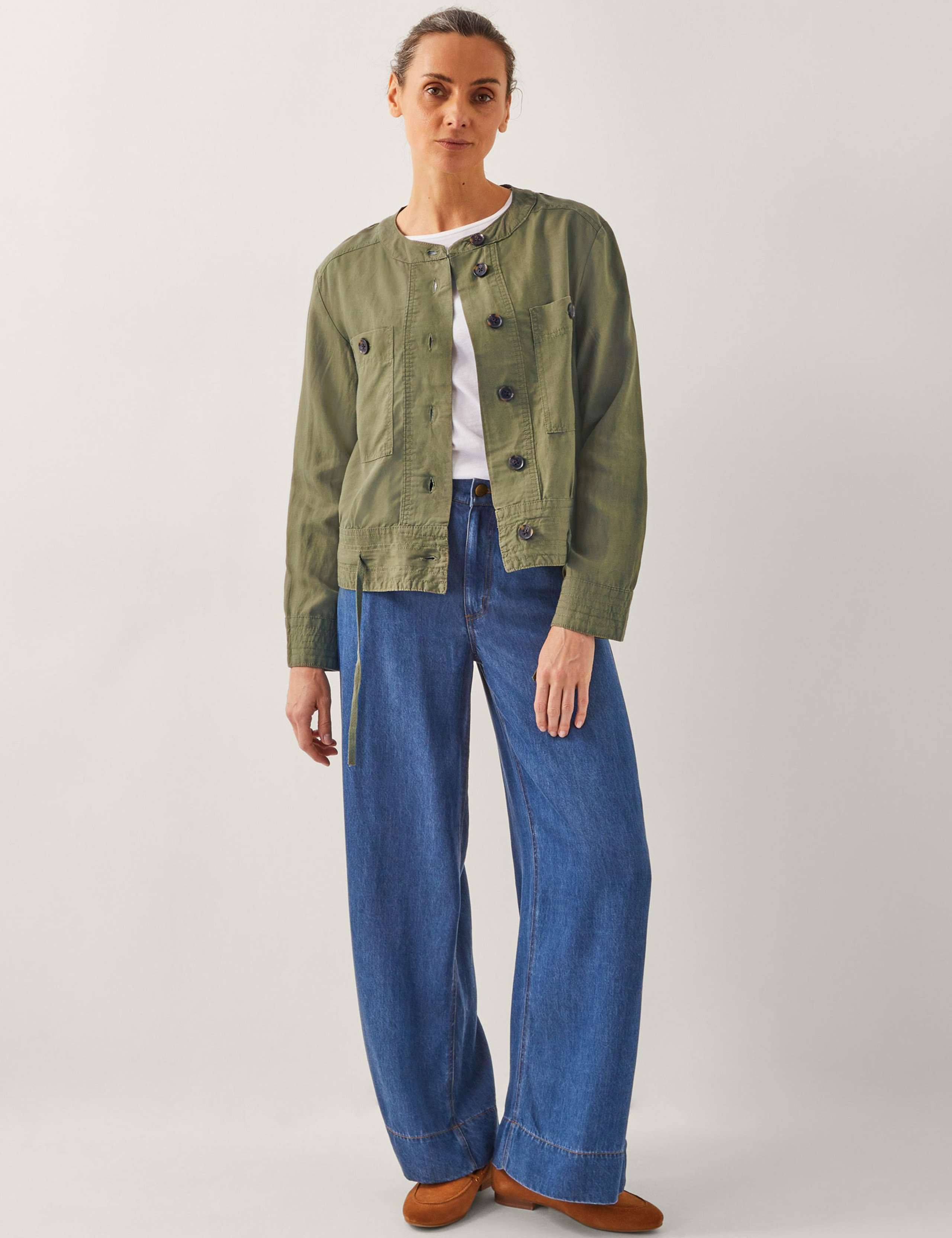 Lyocell™ Rich Utility Jacket with Linen 2 of 4