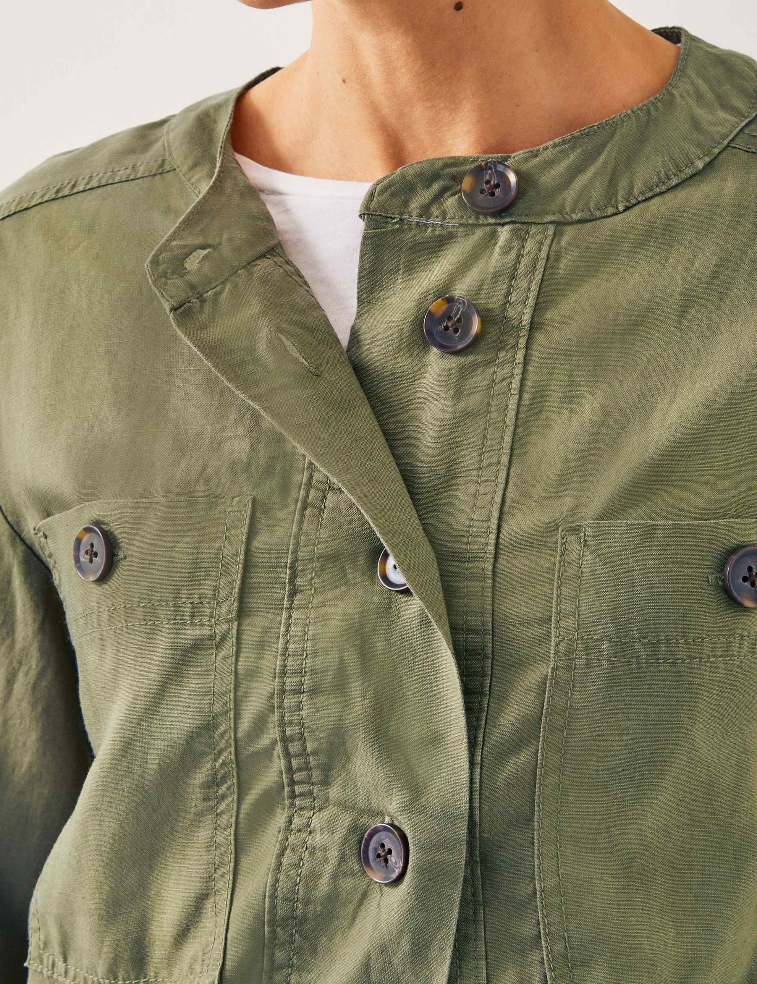 Lyocell™ Rich Utility Jacket with Linen 3 of 4