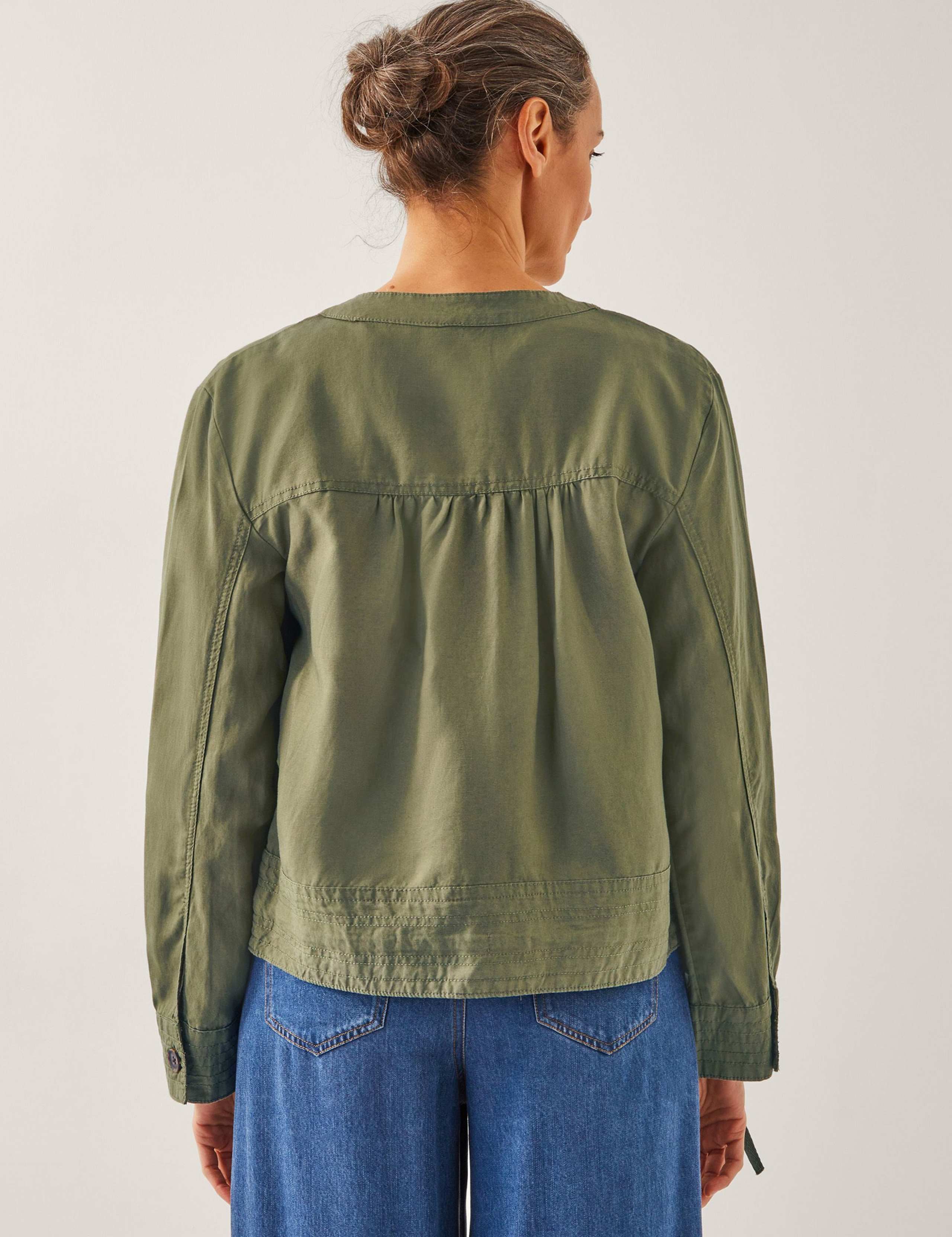 Lyocell™ Rich Utility Jacket with Linen 4 of 4