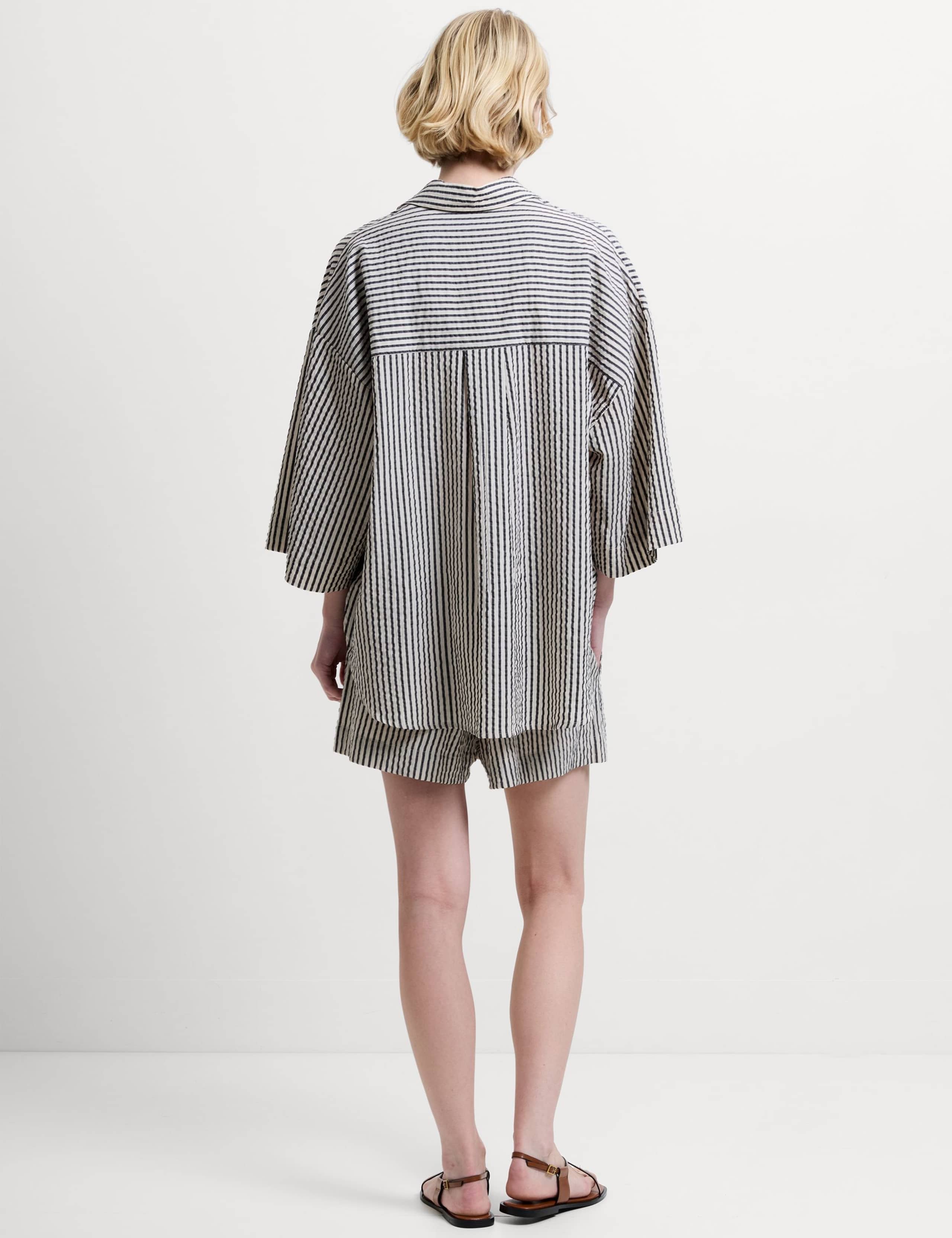 Pure Cotton Striped Seersucker Shirt 4 of 6