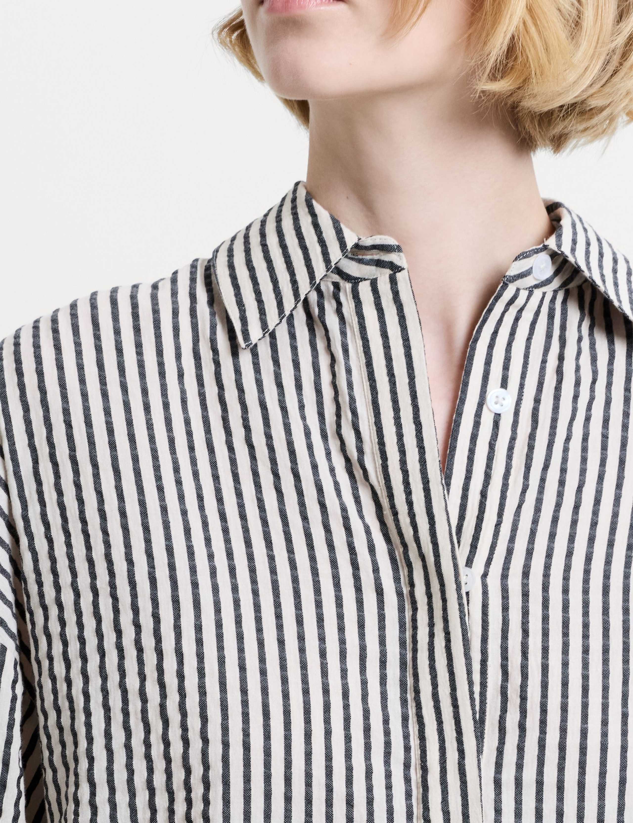 Pure Cotton Striped Seersucker Shirt 6 of 6