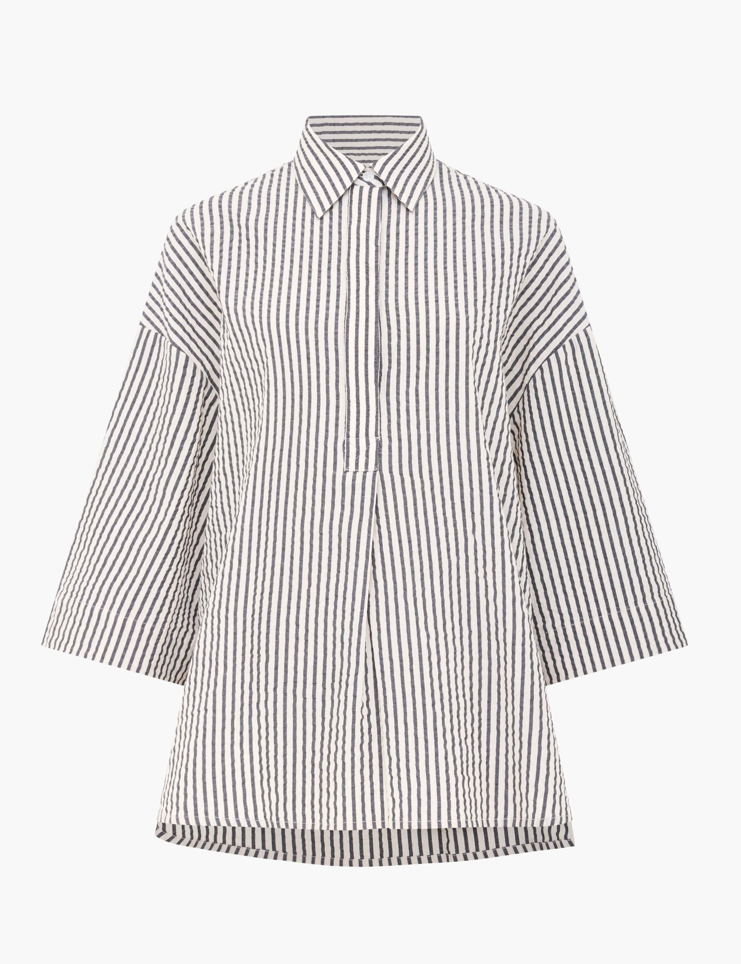 Pure Cotton Striped Seersucker Shirt 2 of 6