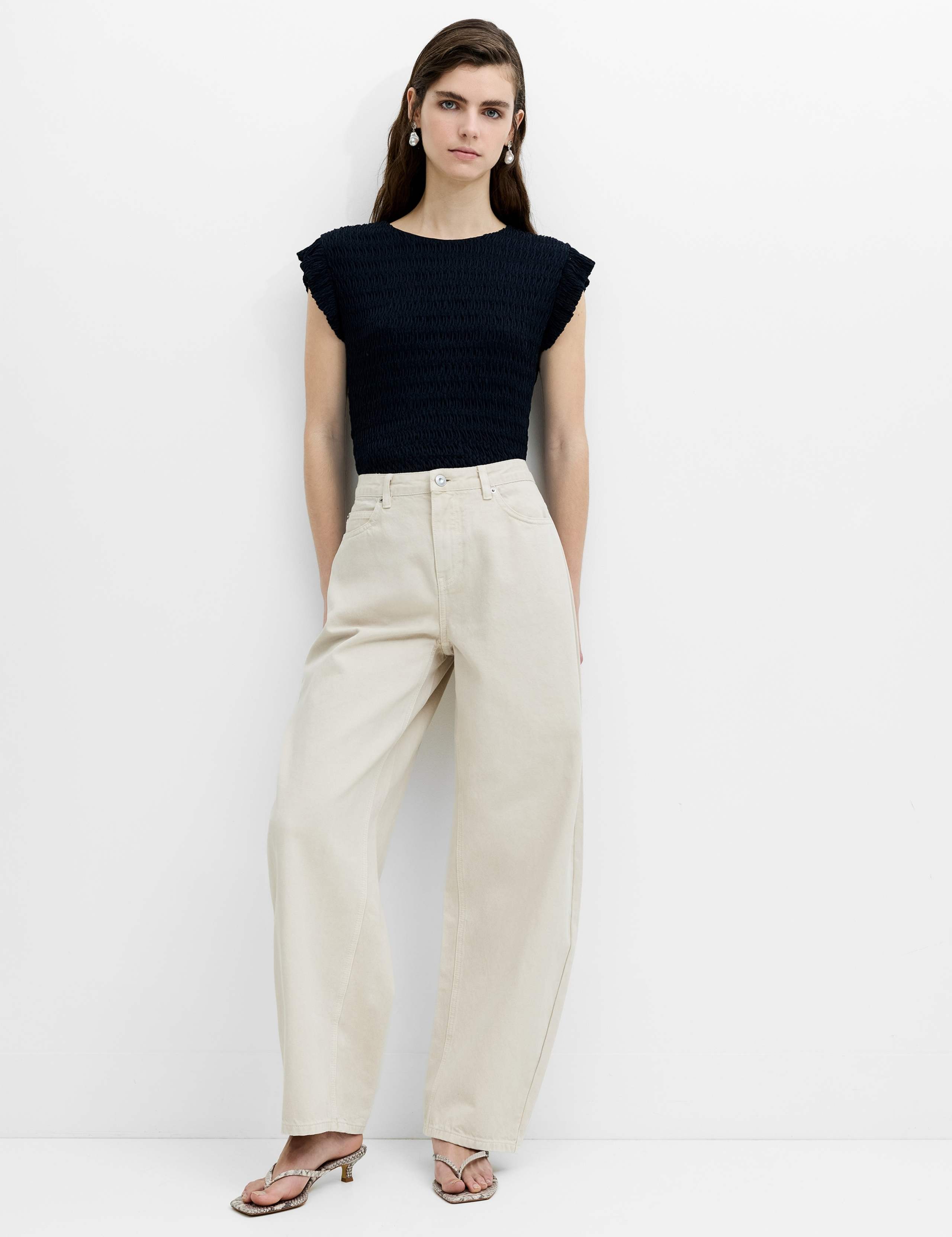 Mid Rise Barrel Jeans 4 of 7