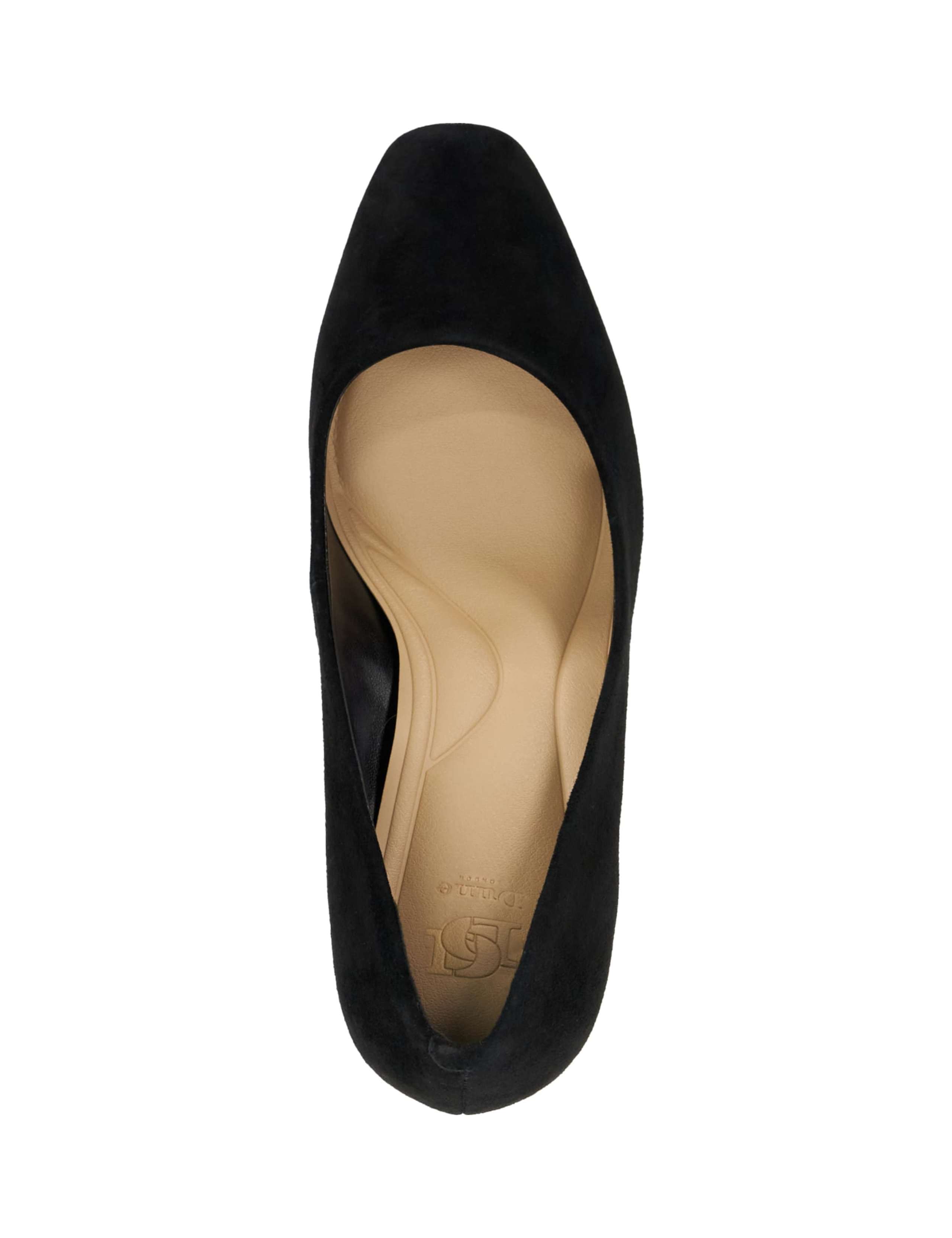 Suede Slip On Block Heel Court Shoes 2 of 4