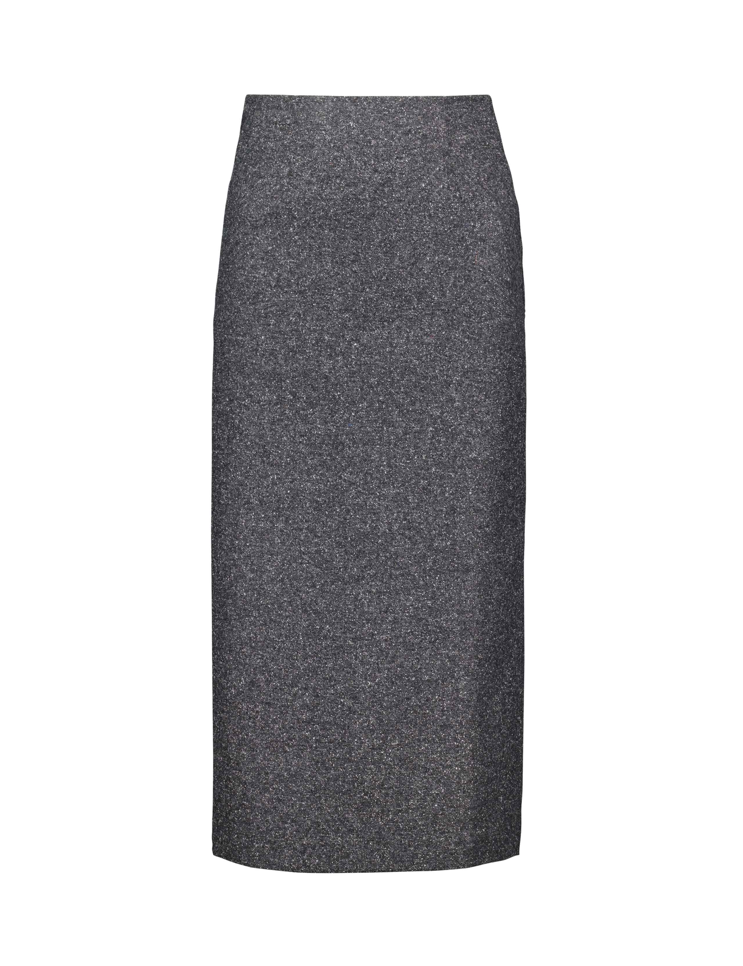 Wool Blend Midi Pencil Skirt 2 of 4