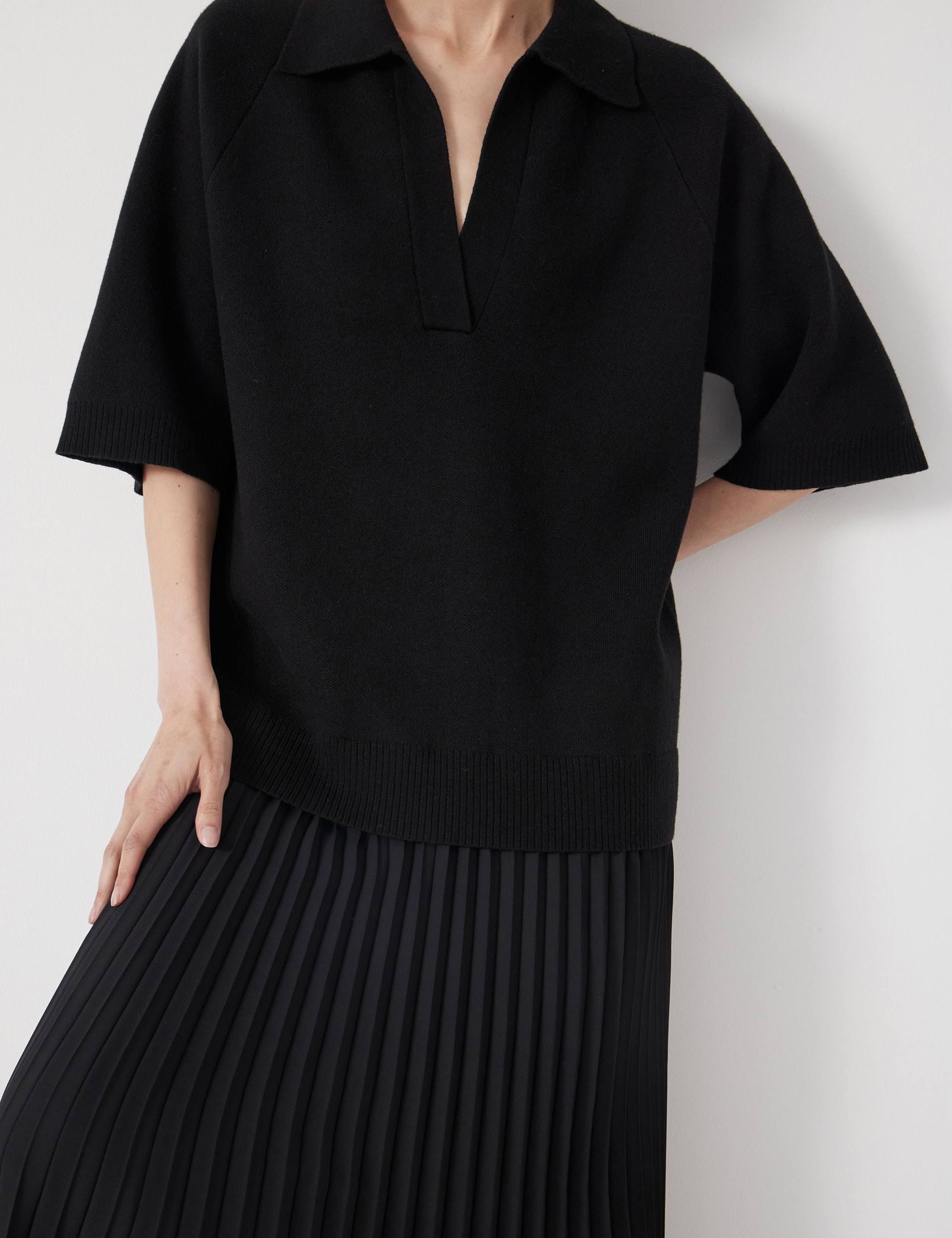 Plisse Collared Knitted  Dress 5 of 6