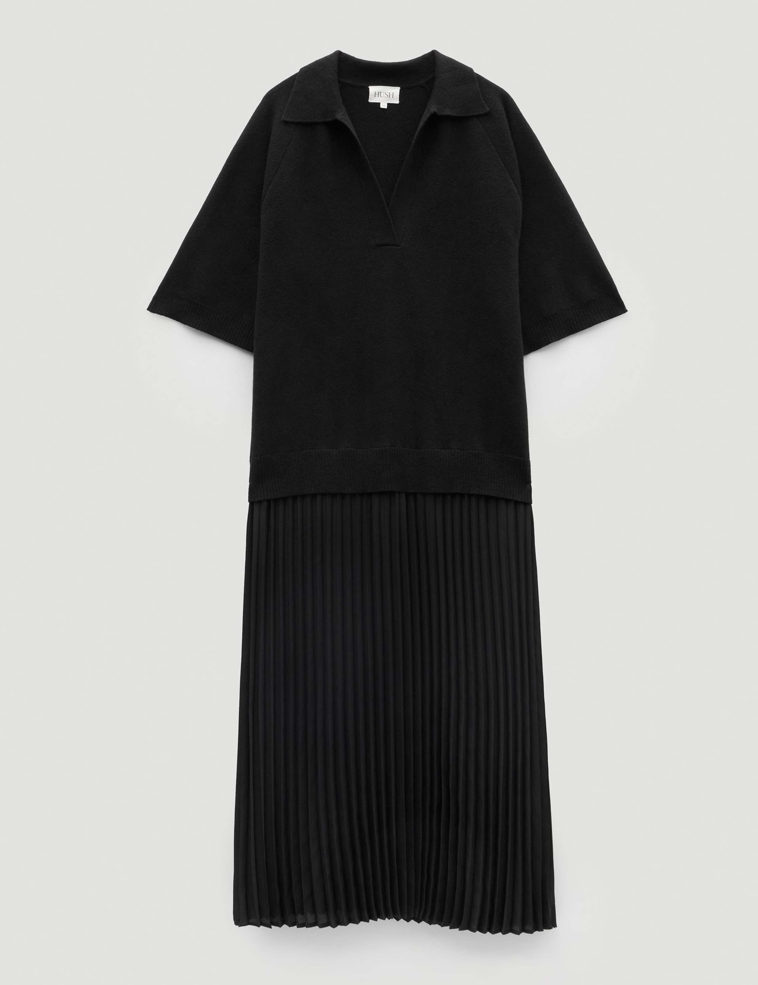 Plisse Collared Knitted  Dress 2 of 6