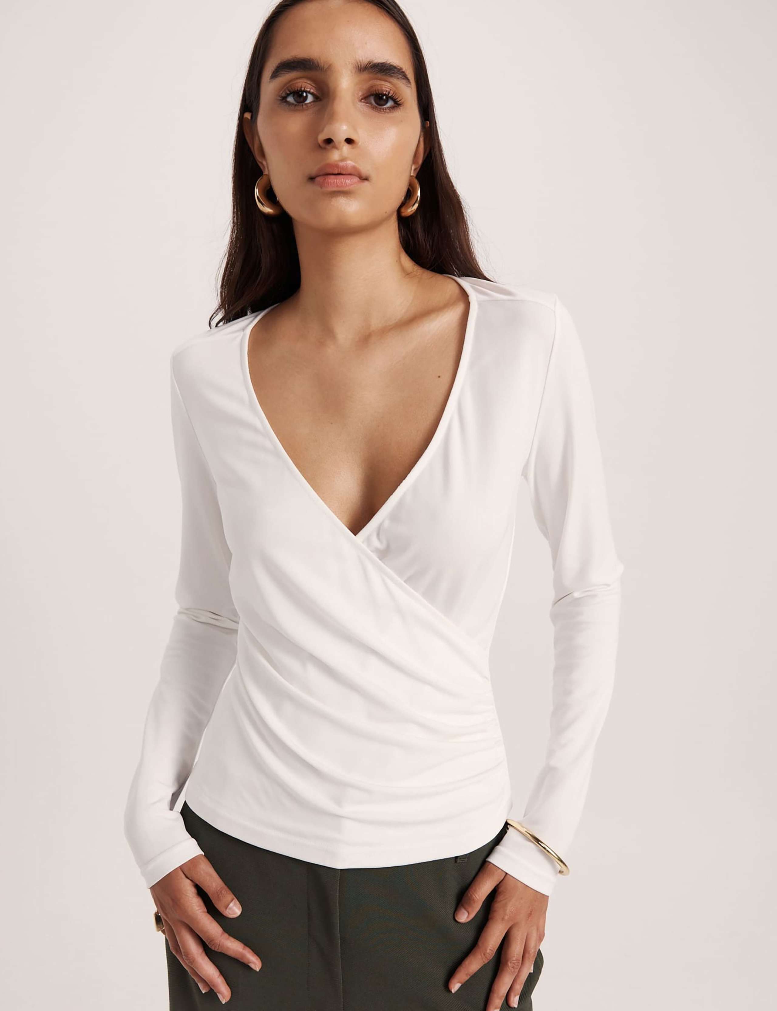 V-Neck Wrap Top 5 of 6