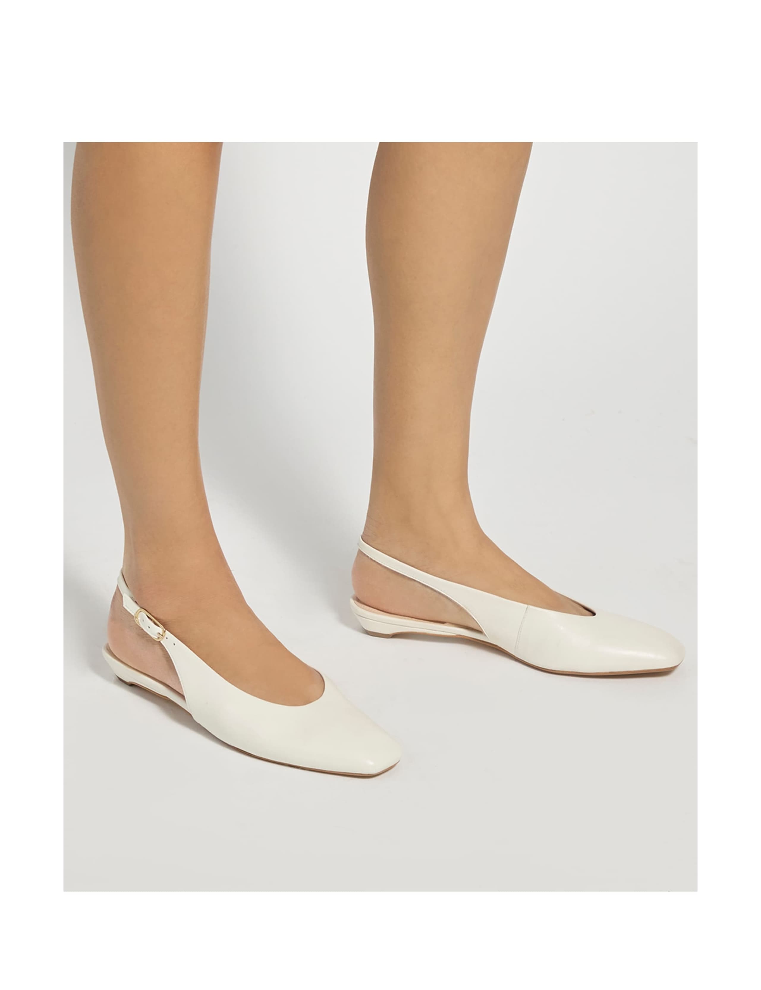 Leather Flat Slingback Ballet Shoes 4 of 6