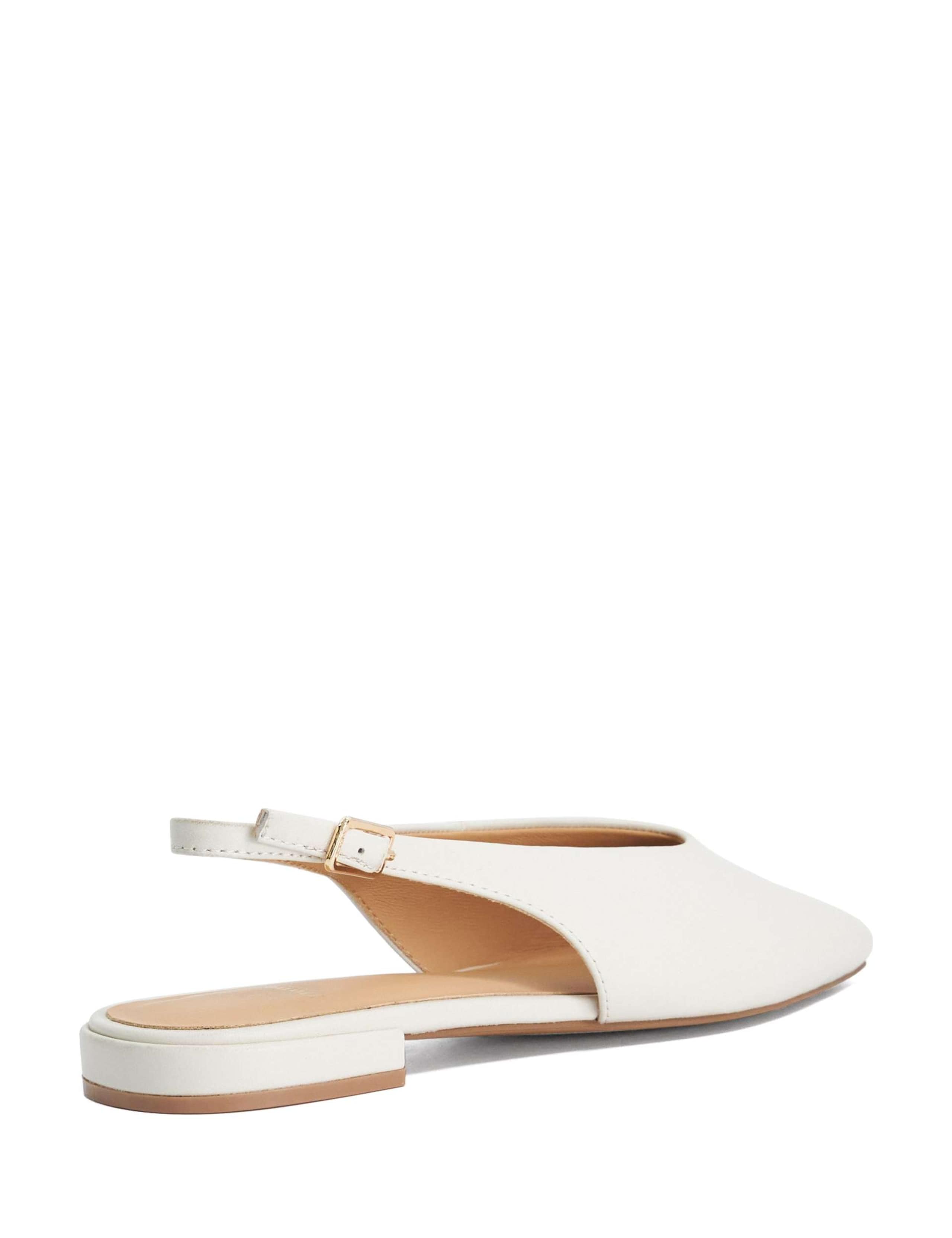 Leather Flat Slingback Ballet Shoes 5 of 6