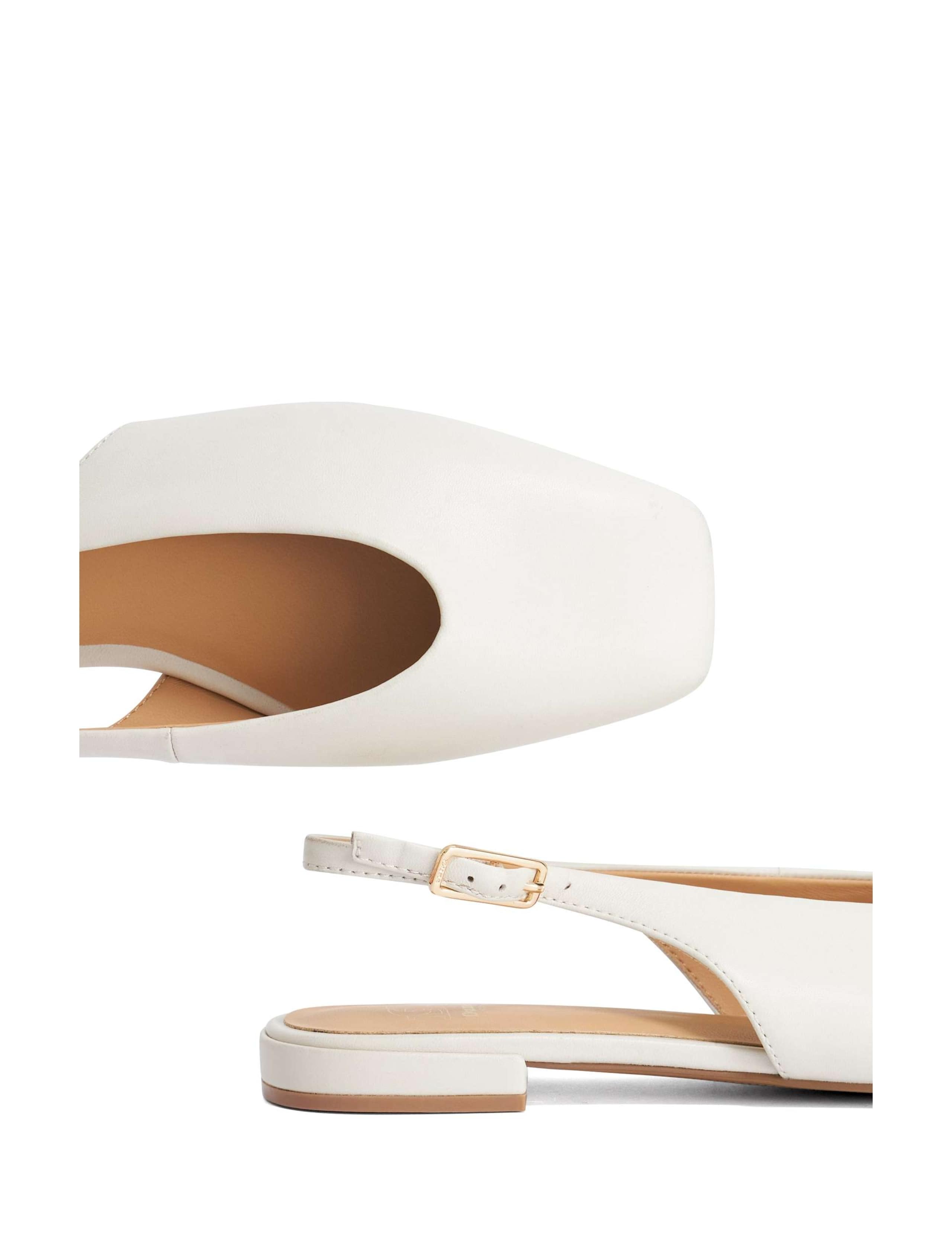 Leather Flat Slingback Ballet Shoes 6 of 6