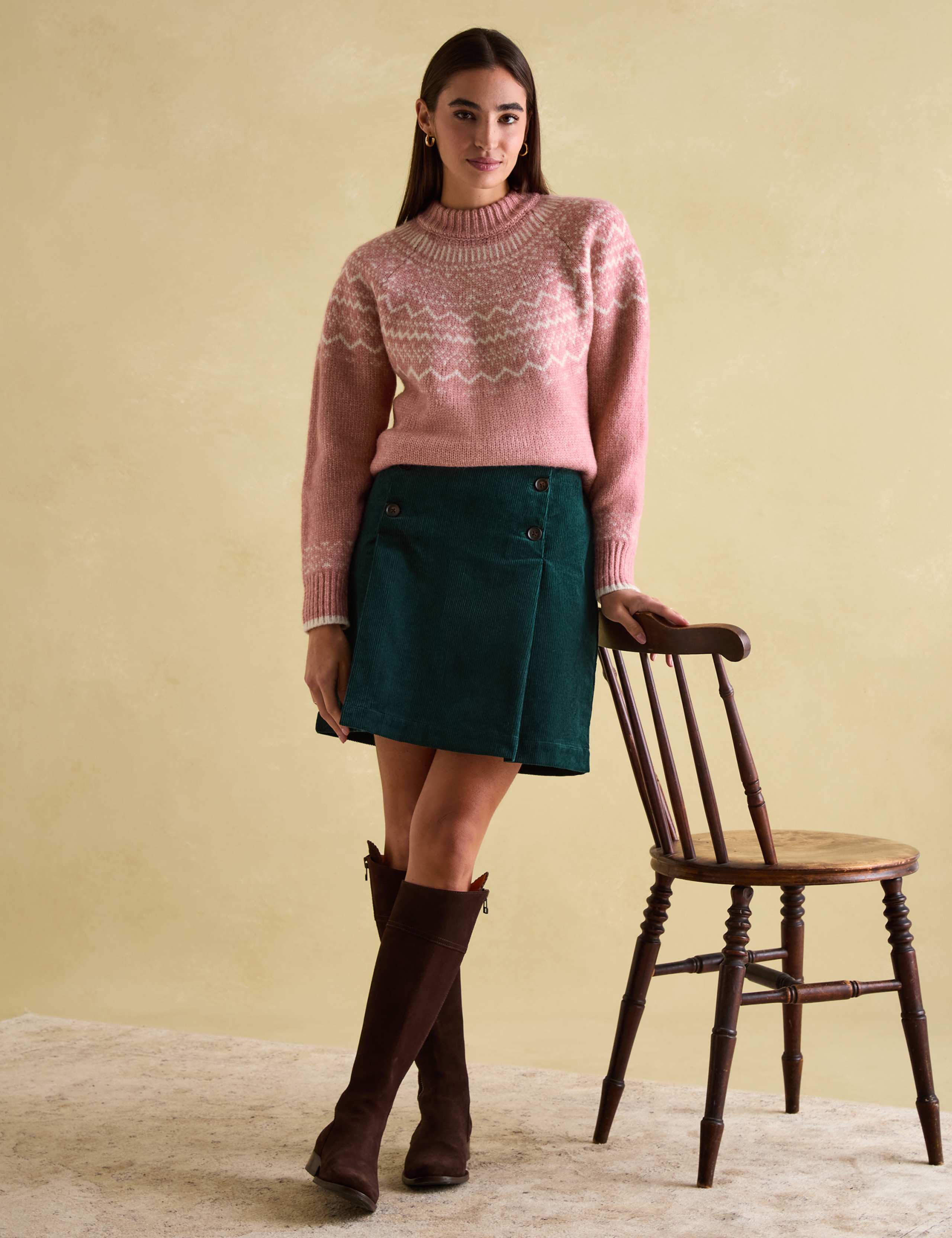 Fair Isle Crew Neck Jumper with Wool 2 of 6