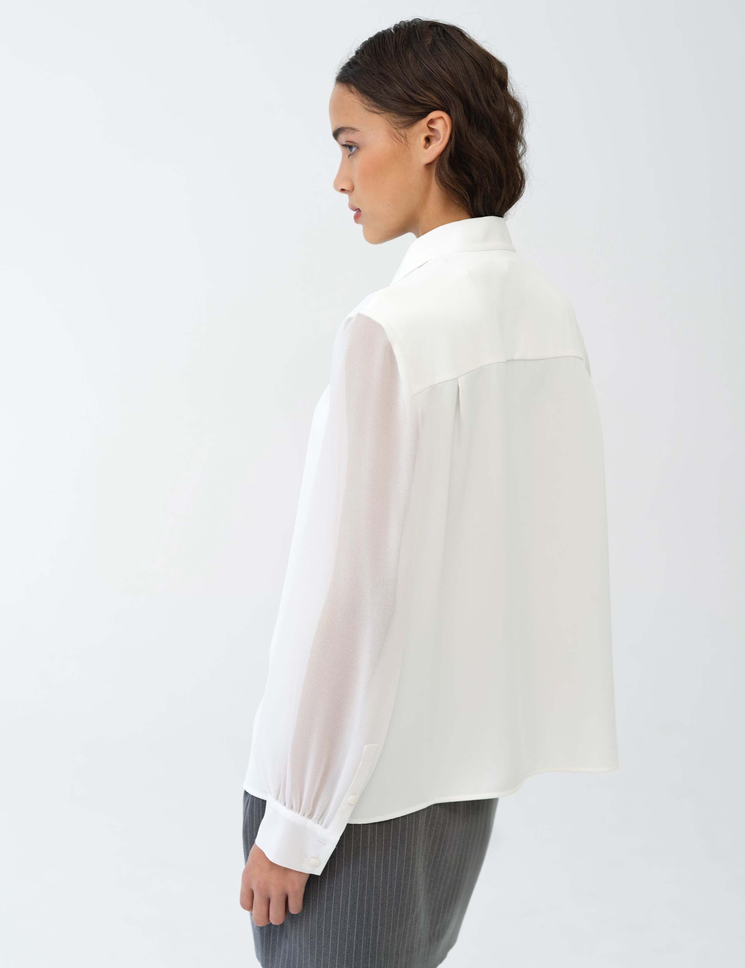 Crepe Collar Detail Shirt 4 of 5