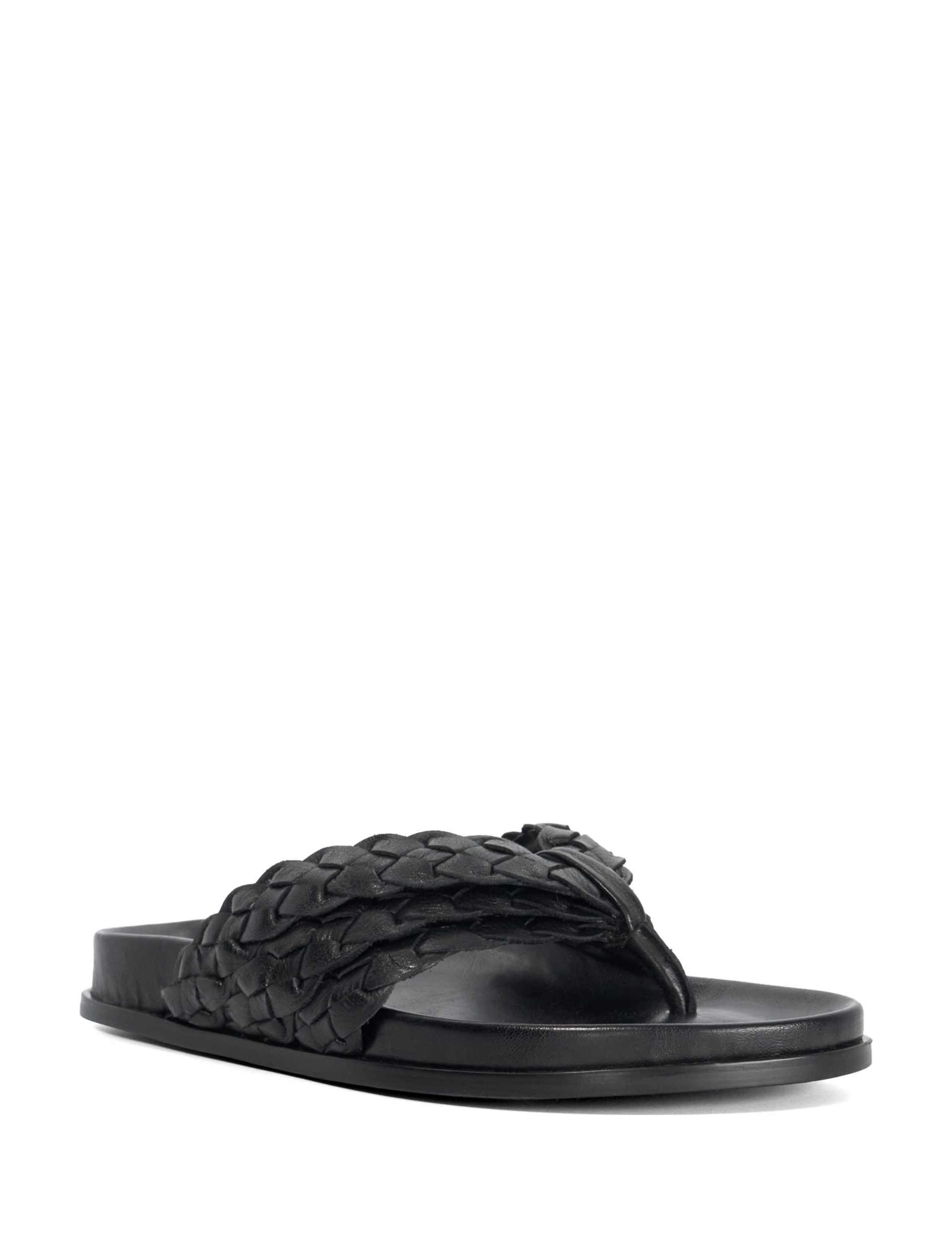 Leather Woven Falt Sandals 2 of 5