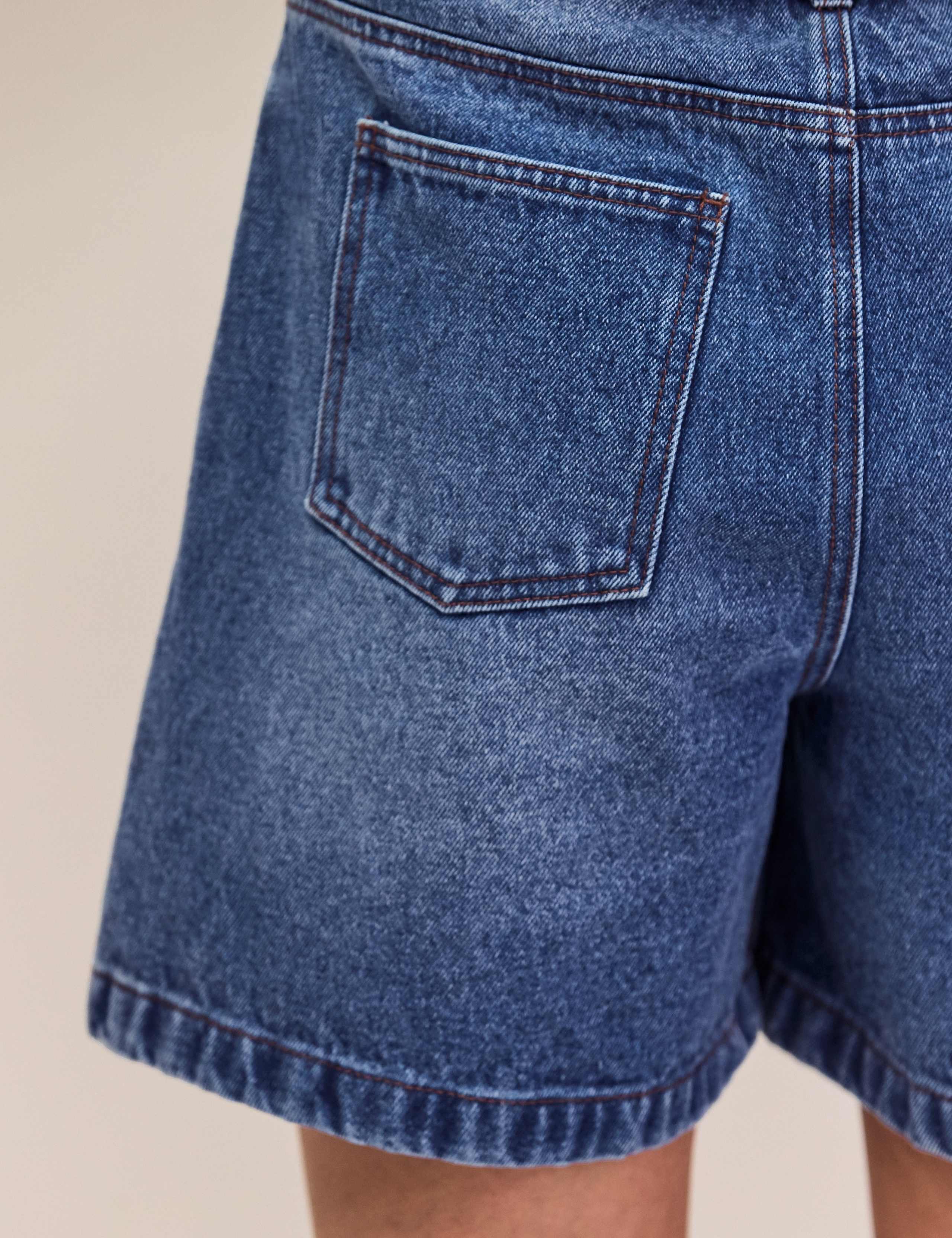 Denim Drawstring Shorts 5 of 5
