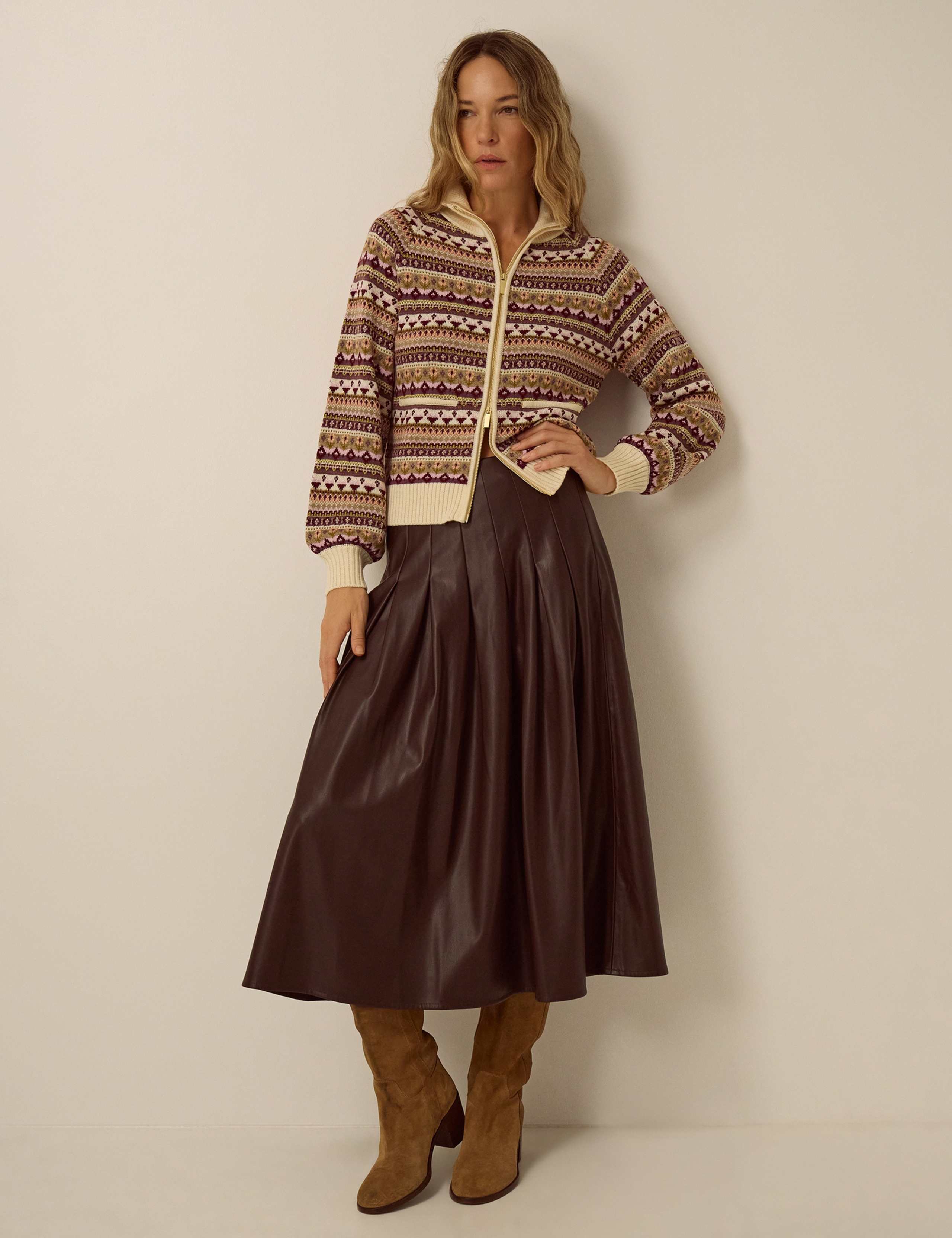 Pleated Midi Skirt 2 of 4