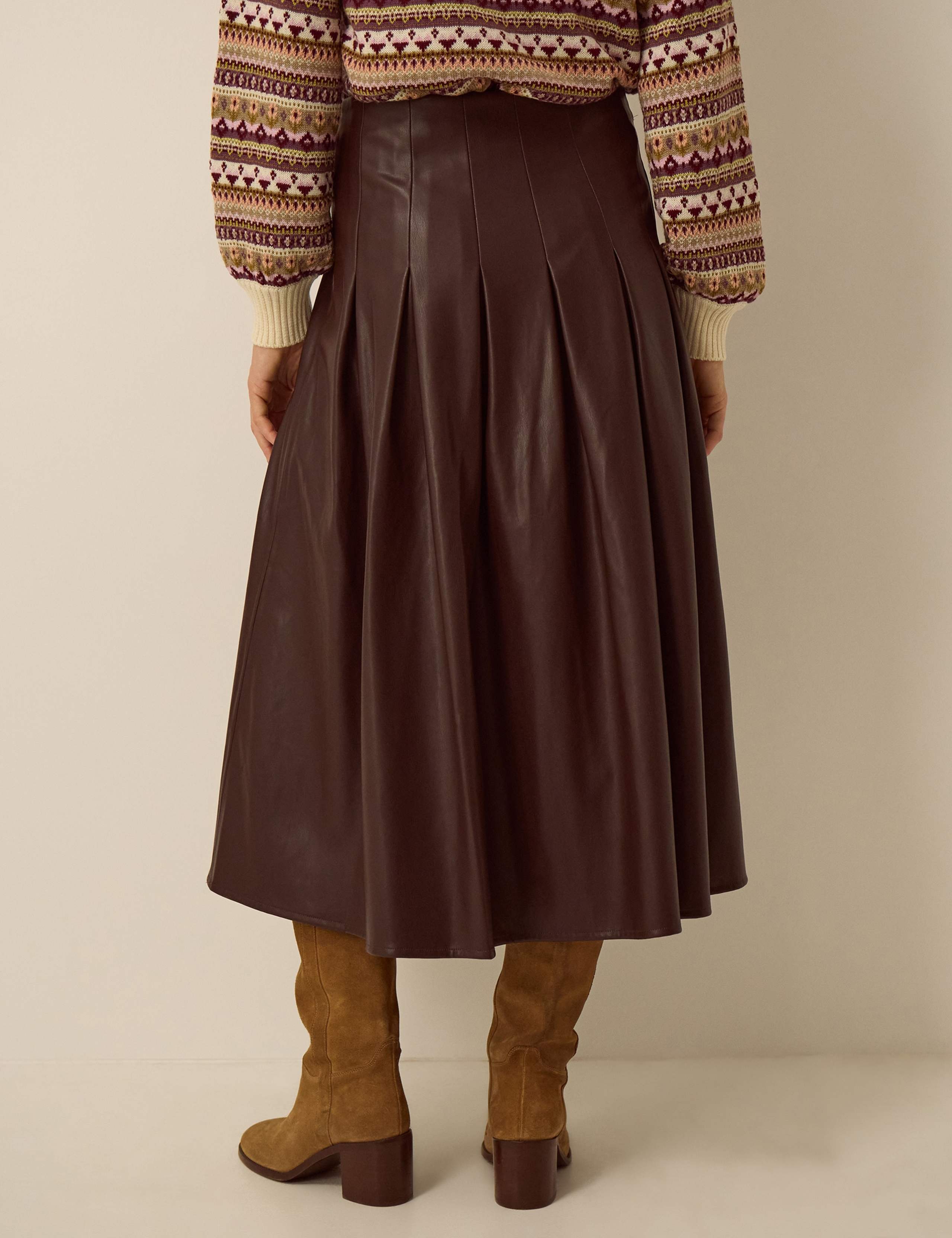 Pleated Midi Skirt 3 of 4