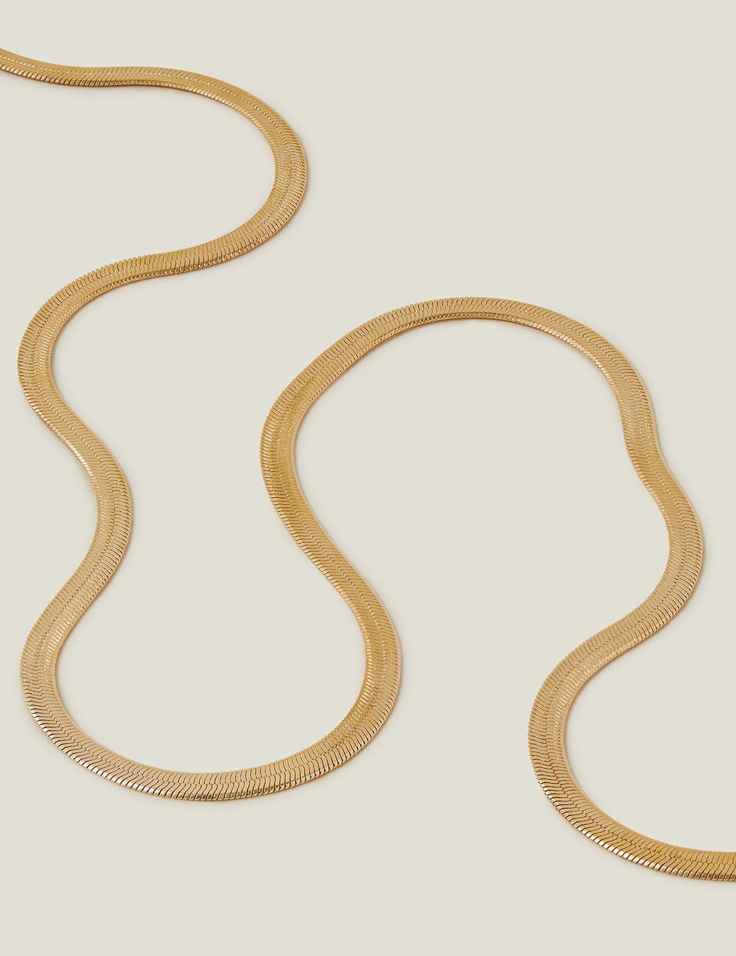 14ct Gold Plated Chain Necklace 2 of 3