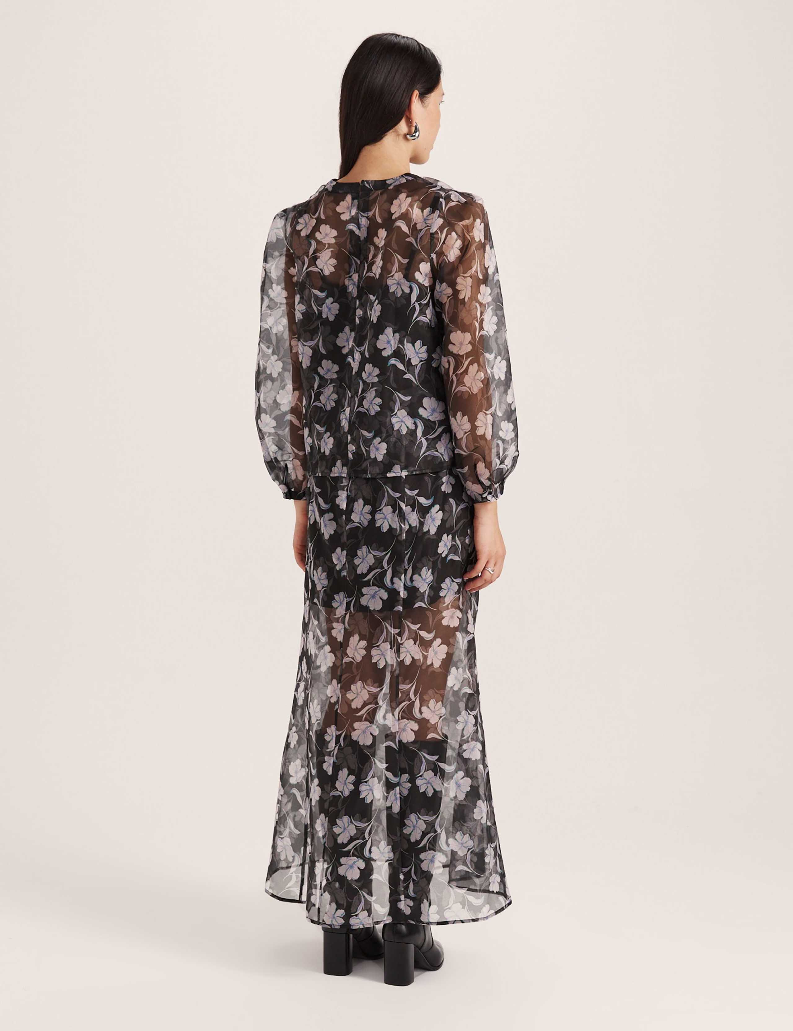 Pure Silk Organza Primrose Floral Top 4 of 4