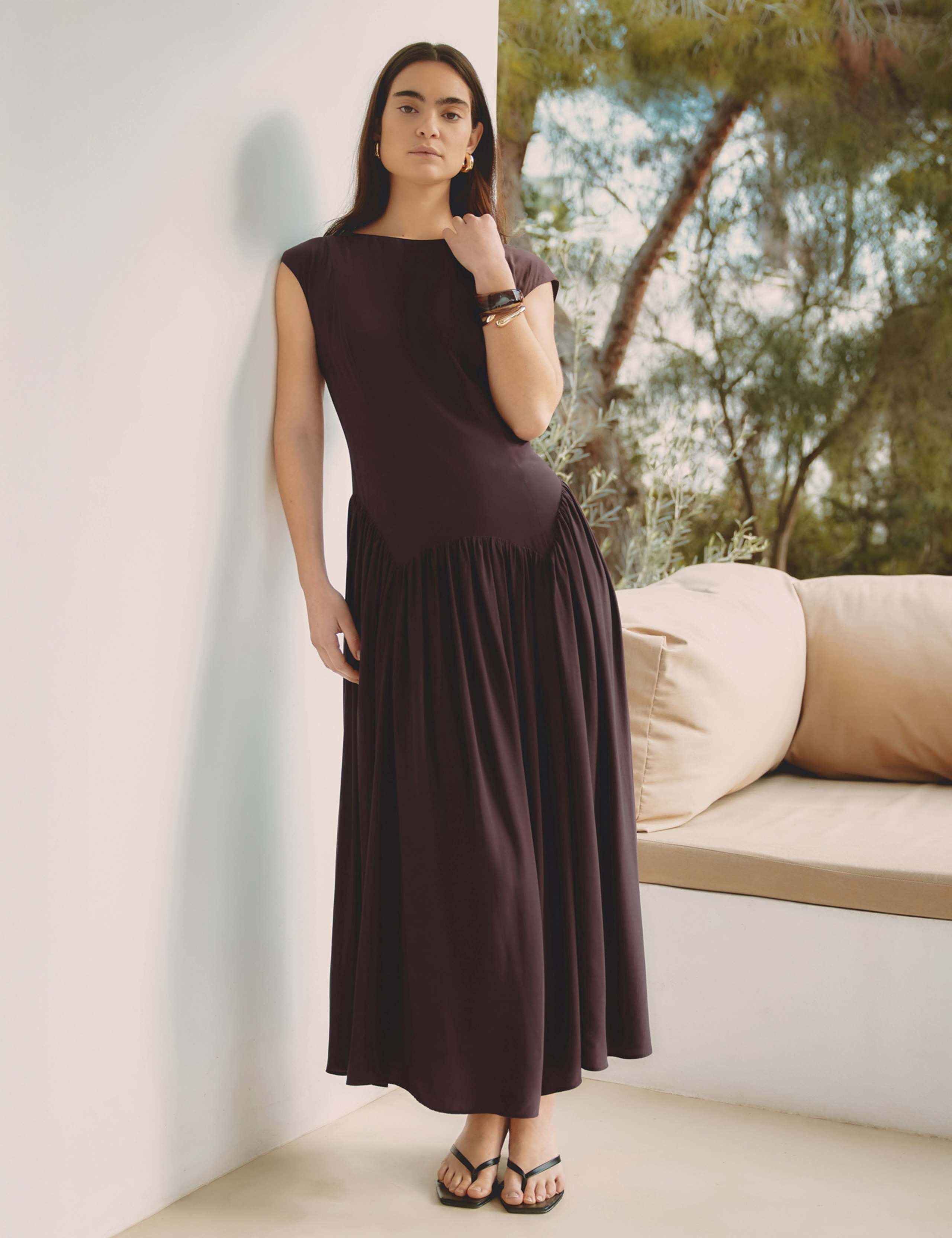 Maxi Drop Waist Dress 3 of 6