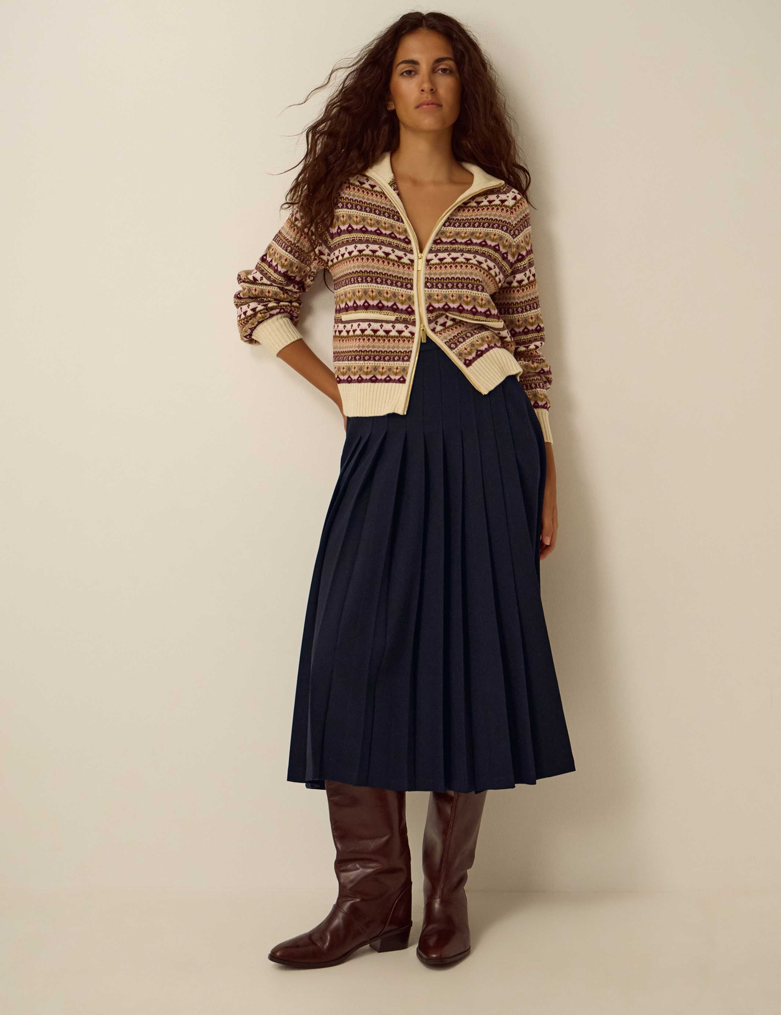 Pleated Midi Skirt 2 of 5