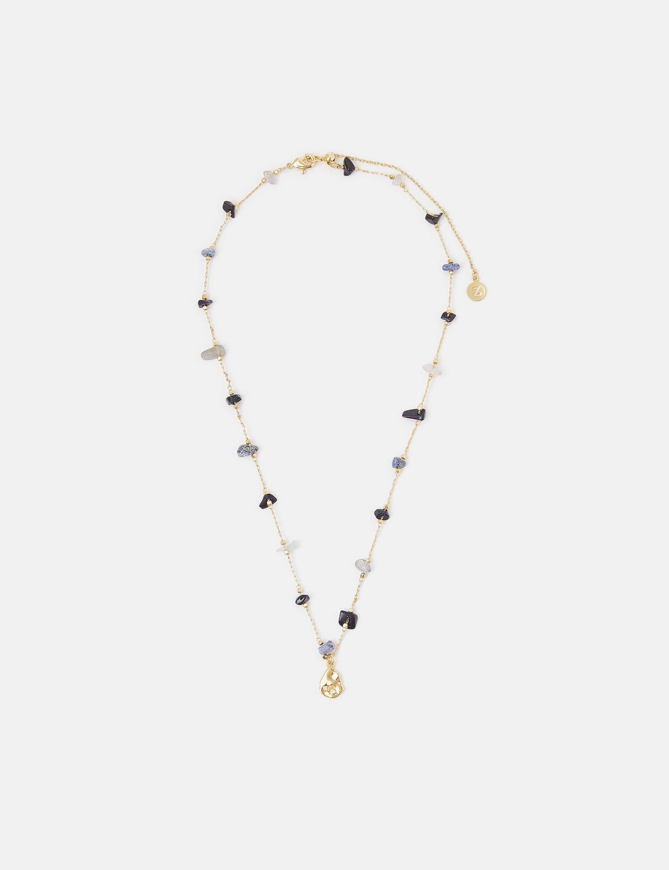 14ct Gold-Plated Celestial Station Nugget Necklace 1 of 2