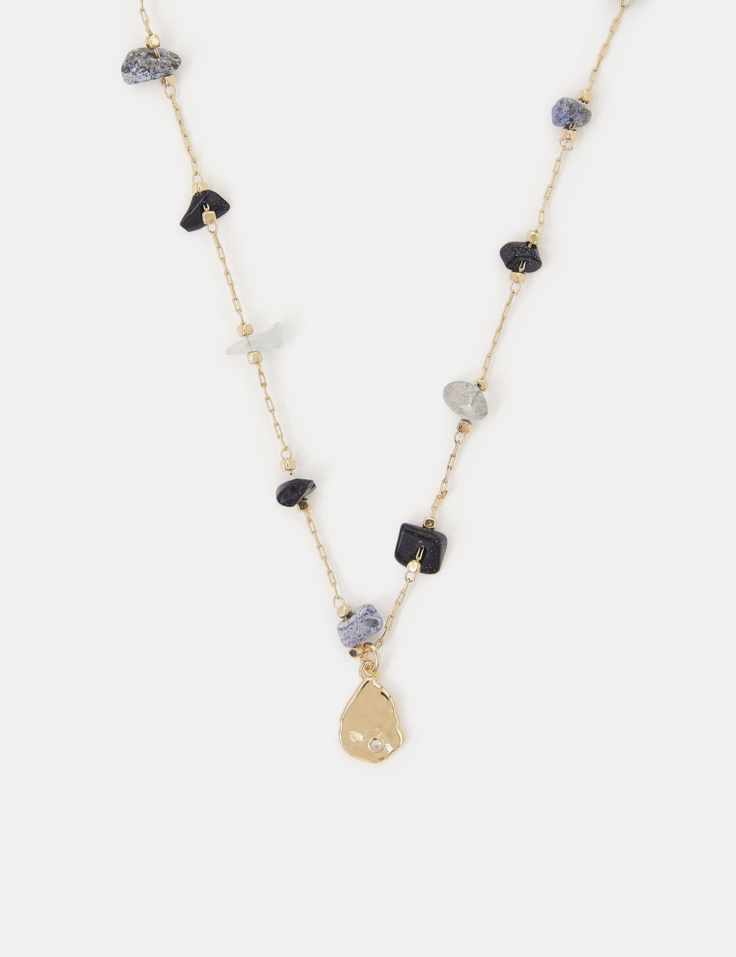 14ct Gold-Plated Celestial Station Nugget Necklace 2 of 2