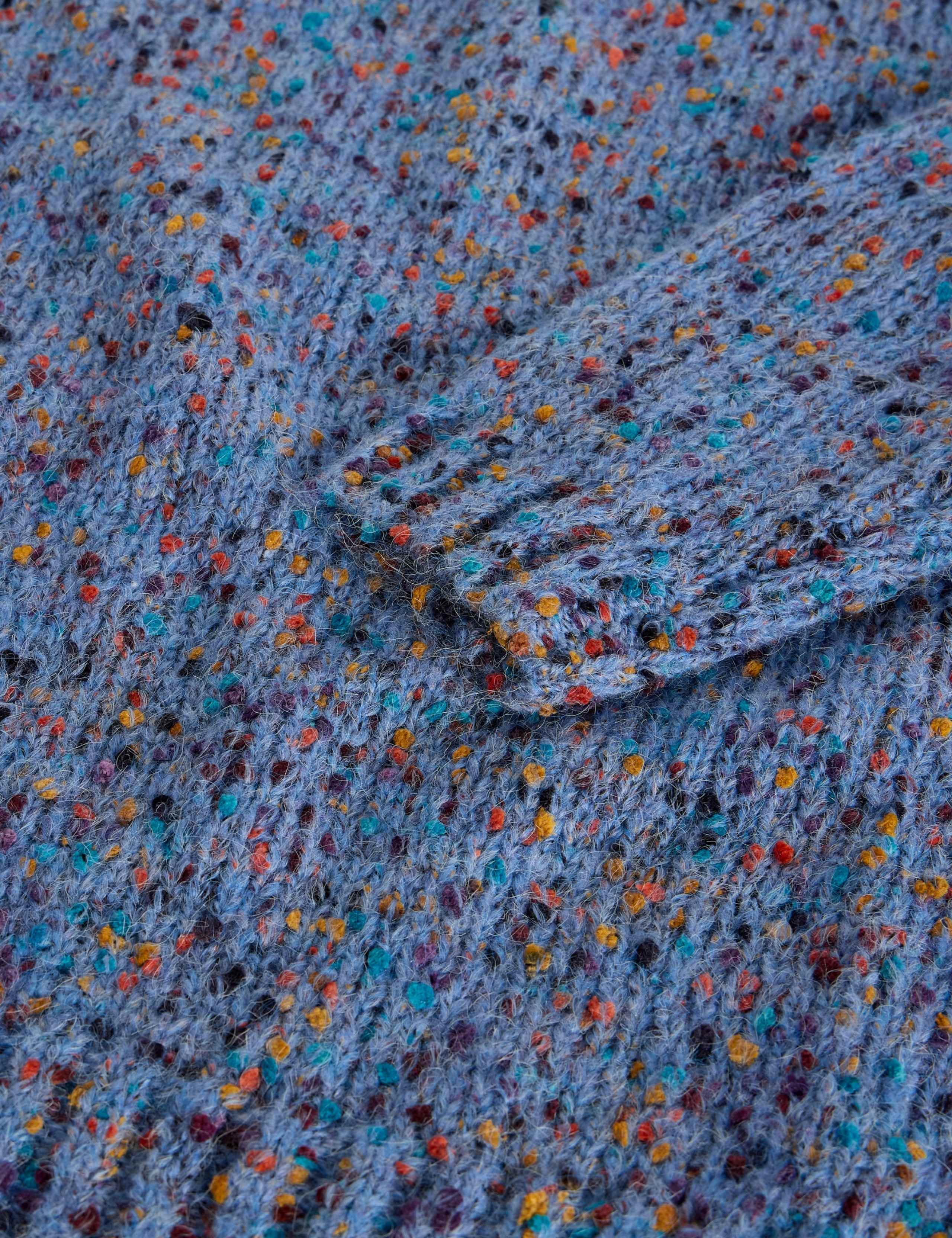 Textured Flecked V-Neck Jumper with Wool 6 of 6