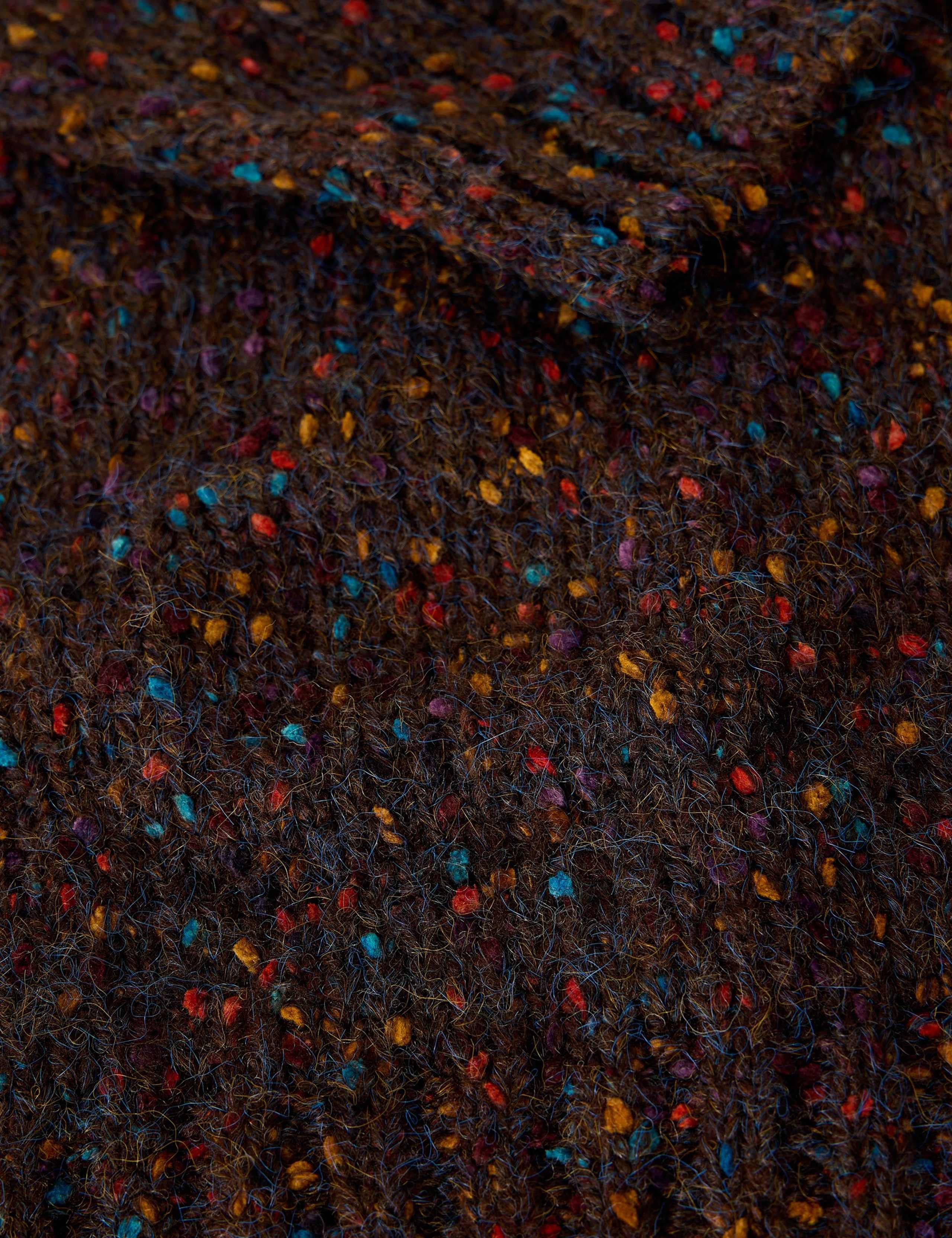 Textured Flecked V-Neck Jumper with Wool 6 of 6