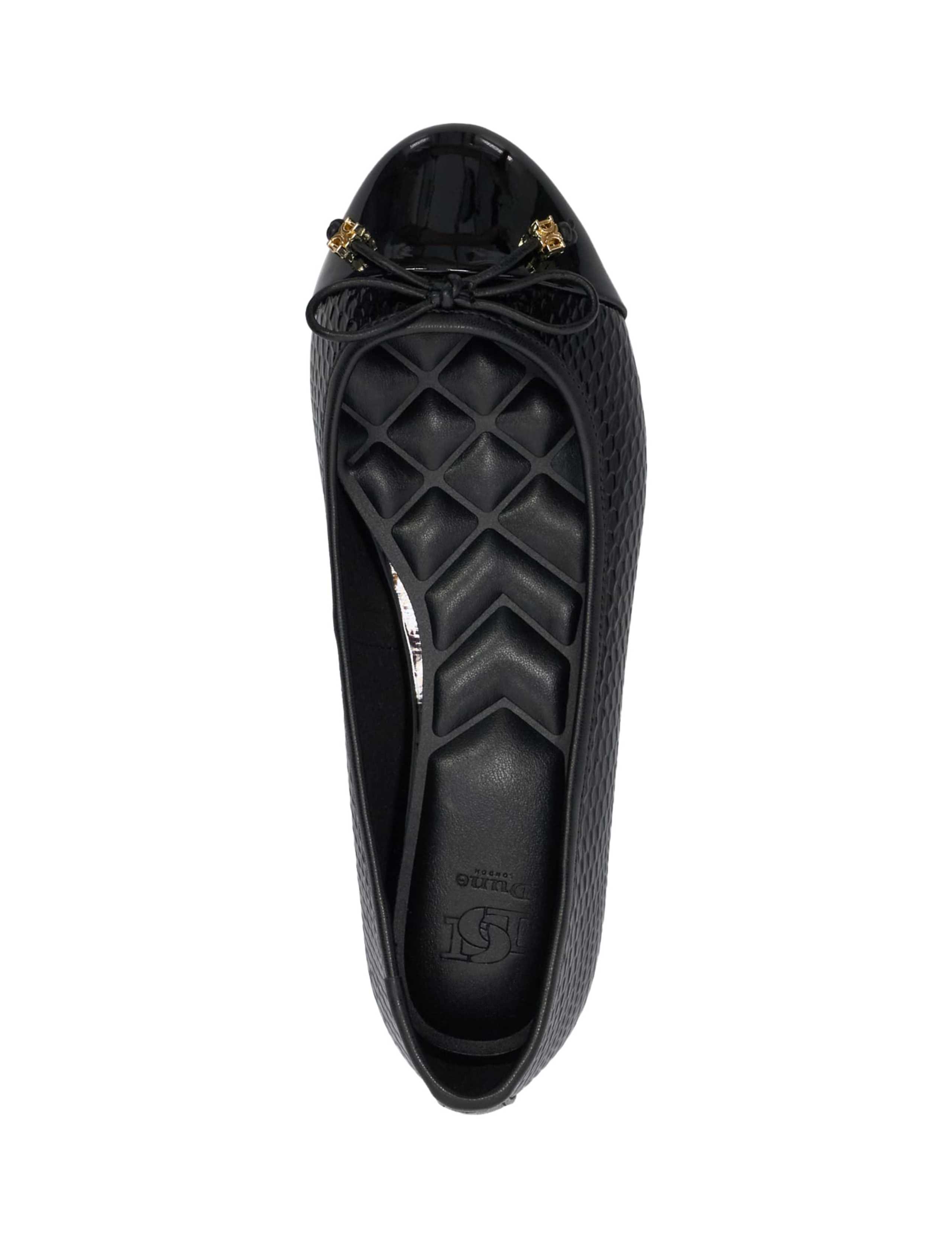 Wide Fit Textured Flat Ballet Pumps 2 of 5