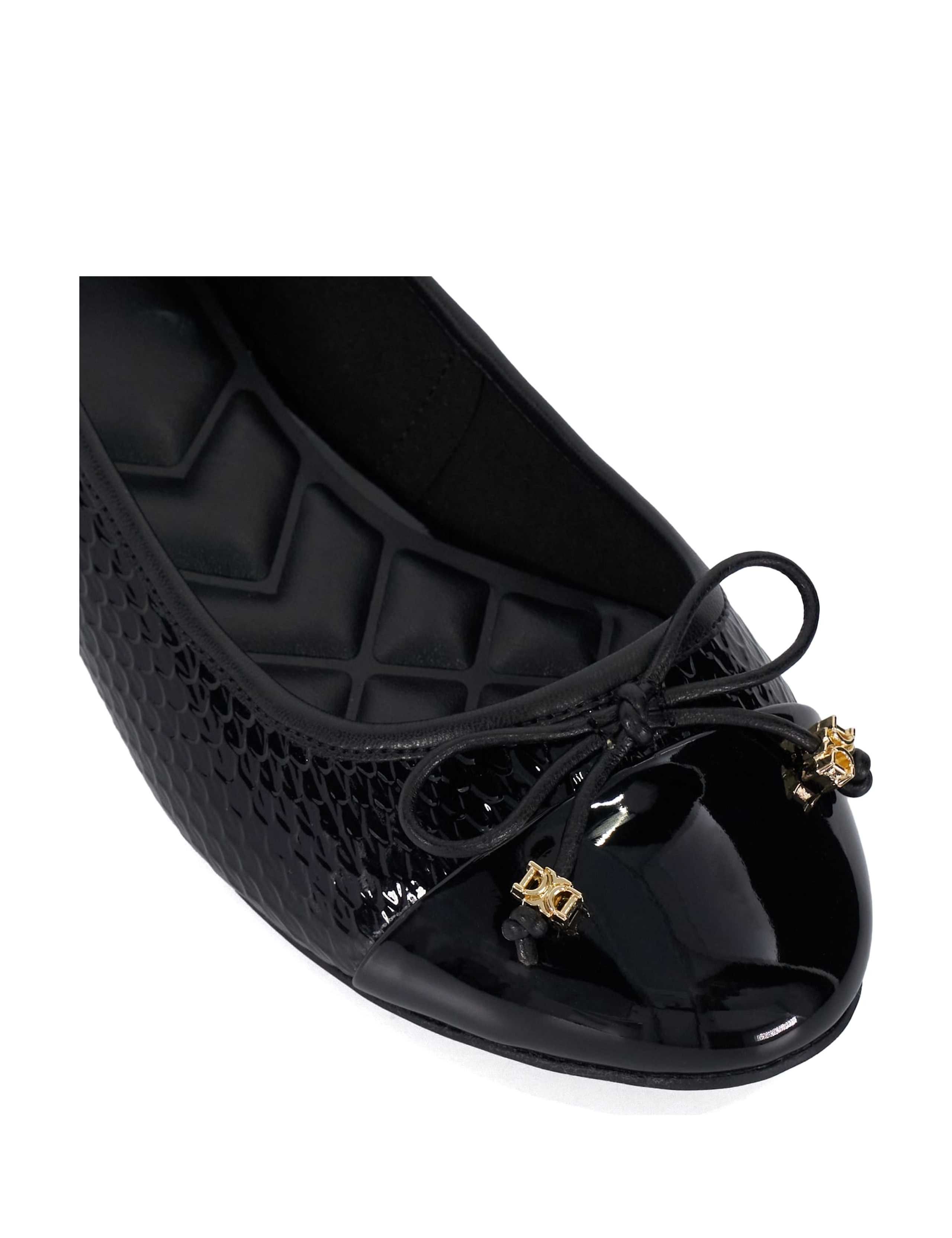 Wide Fit Textured Flat Ballet Pumps 5 of 5