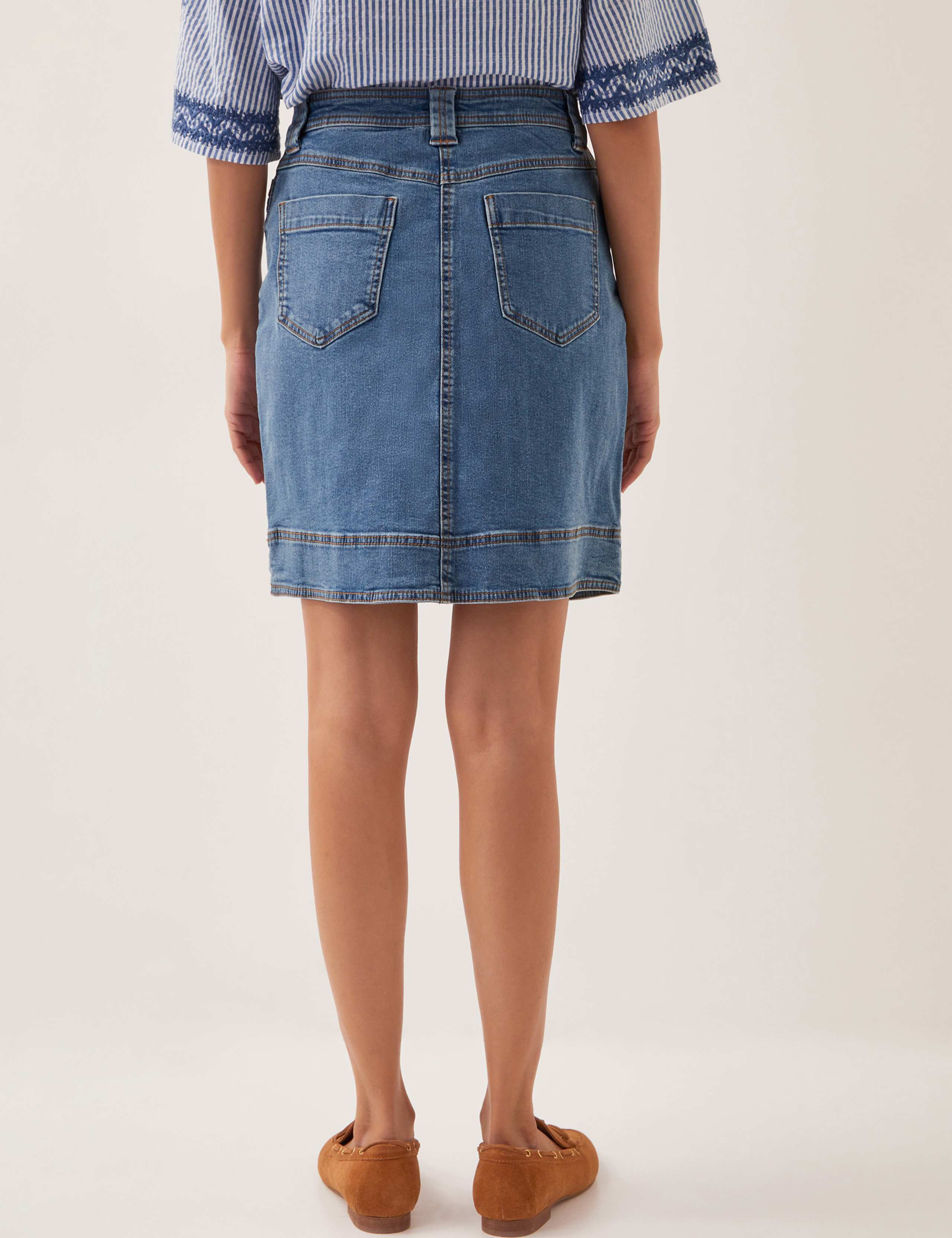 Denim Mini Skirt 2 of 4