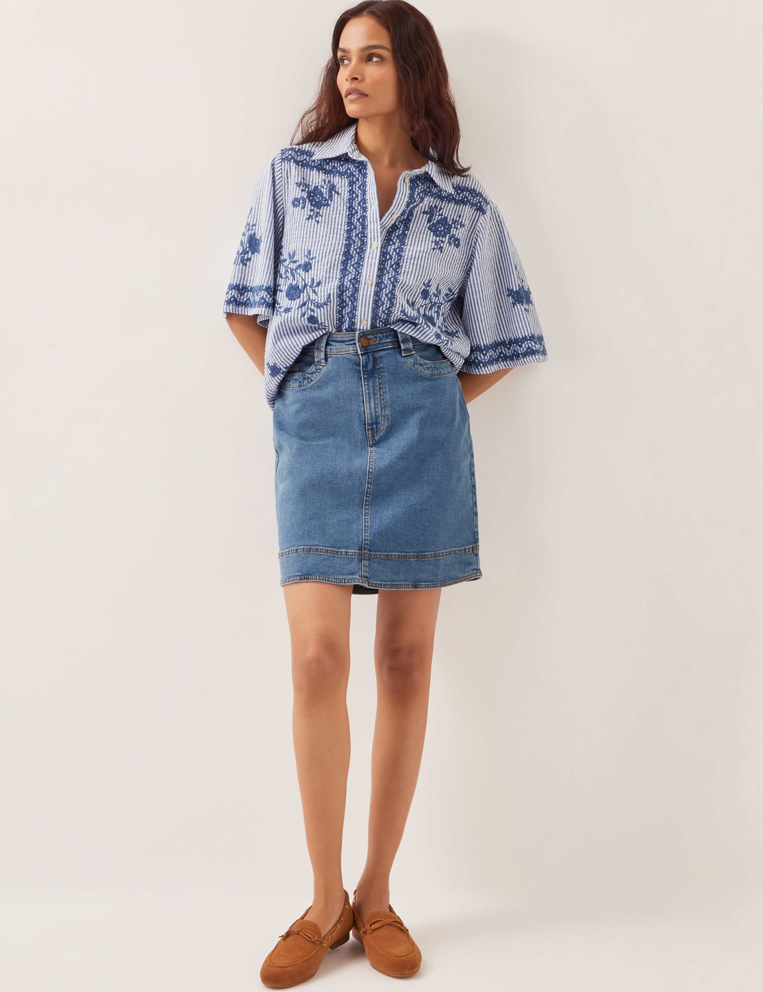 Denim Mini Skirt 4 of 4